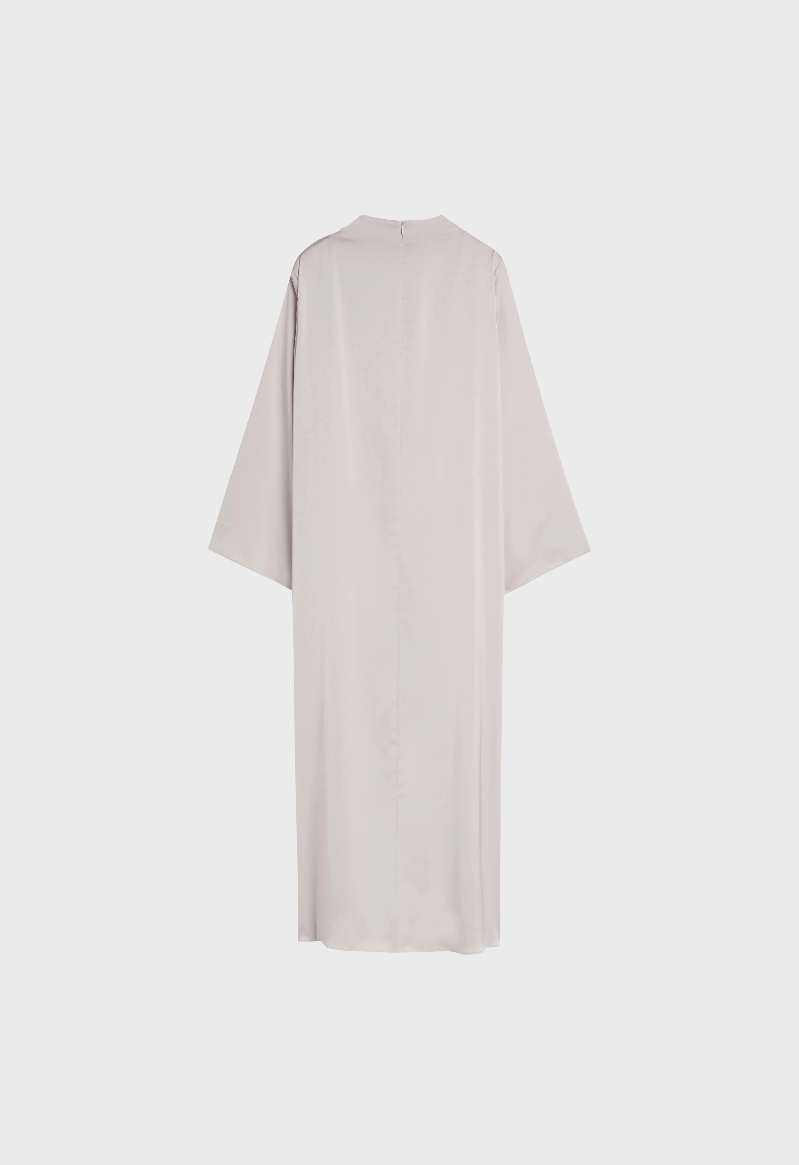 Asymmetric Drape Dress Regular | Biscuit - Image 4