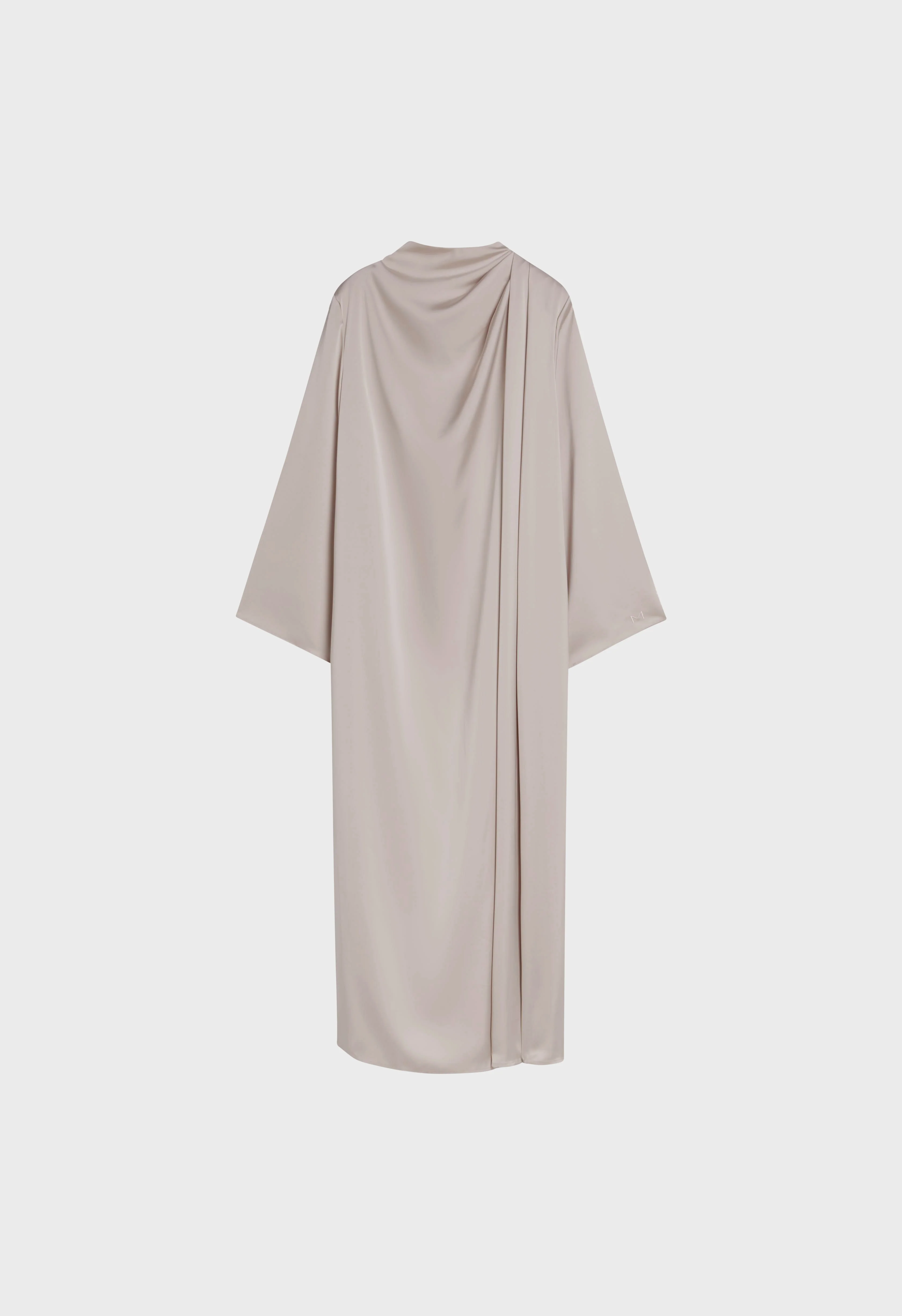 Asymmetric Drape Dress Regular | Cashmere - Image 3