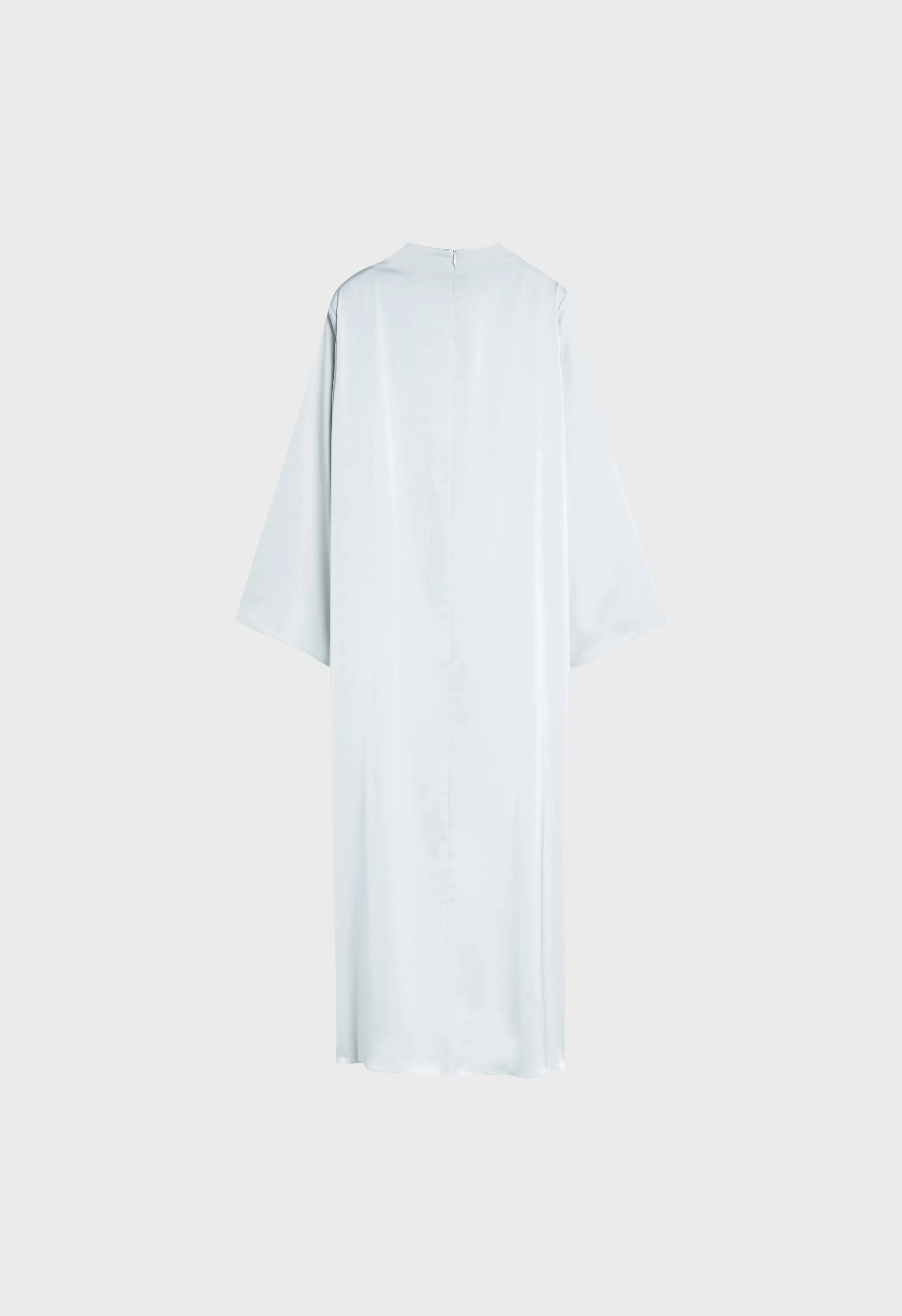 Asymmetric Drape Dress Regular | Ice Blue - Image 4