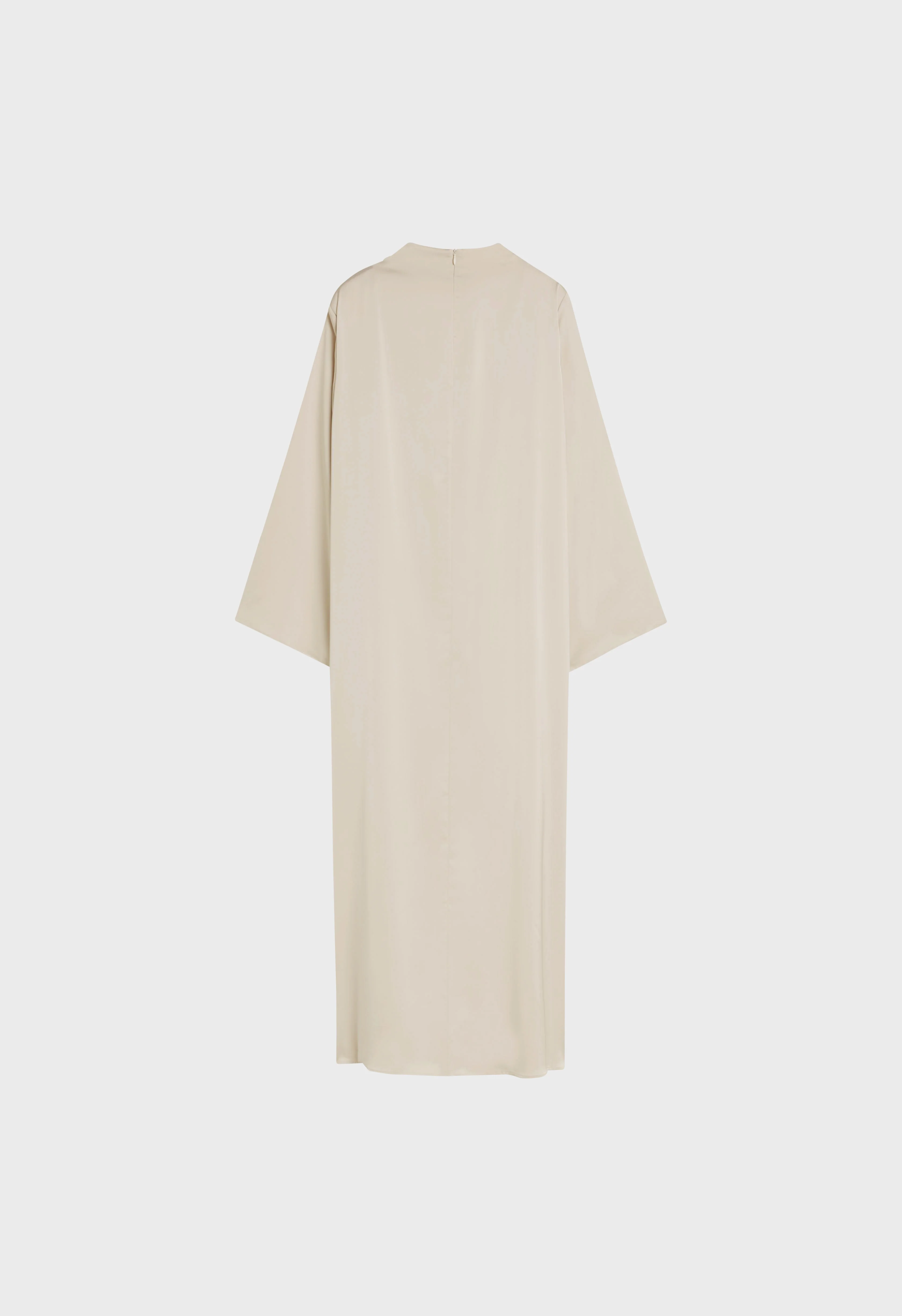 Asymmetric Drape Dress Regular | Light Sand - Image 4