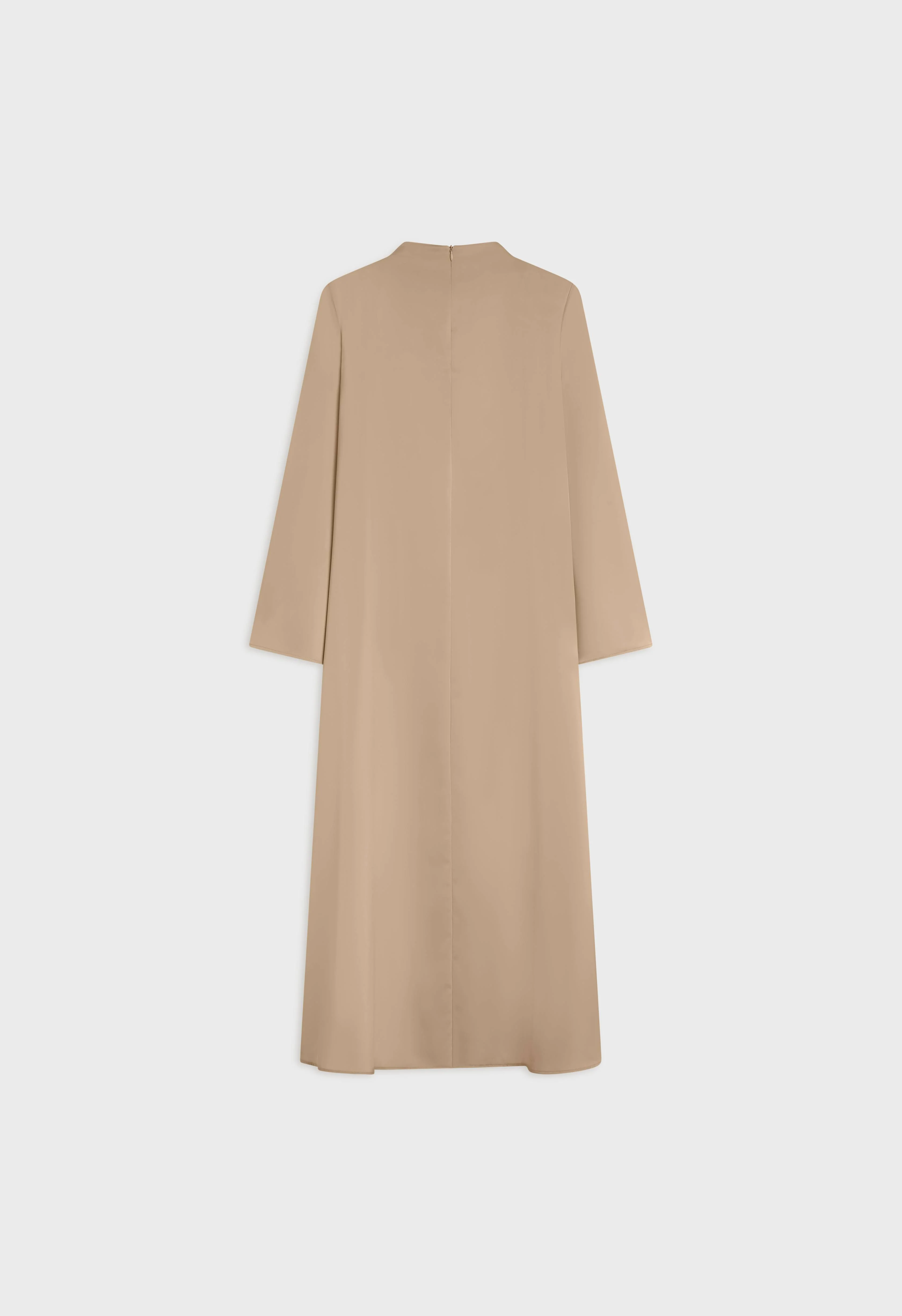 Asymmetric Drape Dress Short | Dark Pearl - Image 3