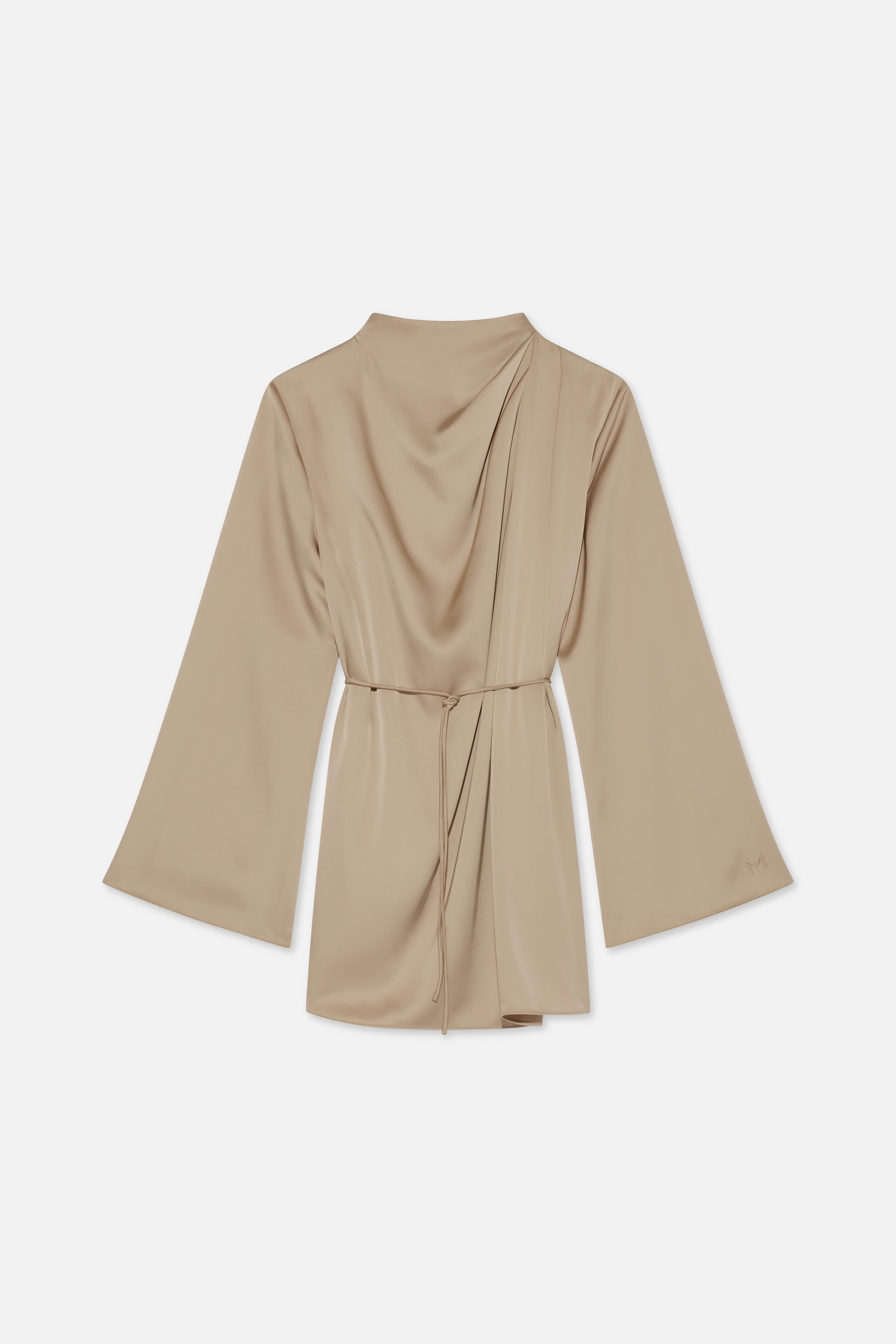Asymmetric Pleat Blouse | Mocha - Image 5