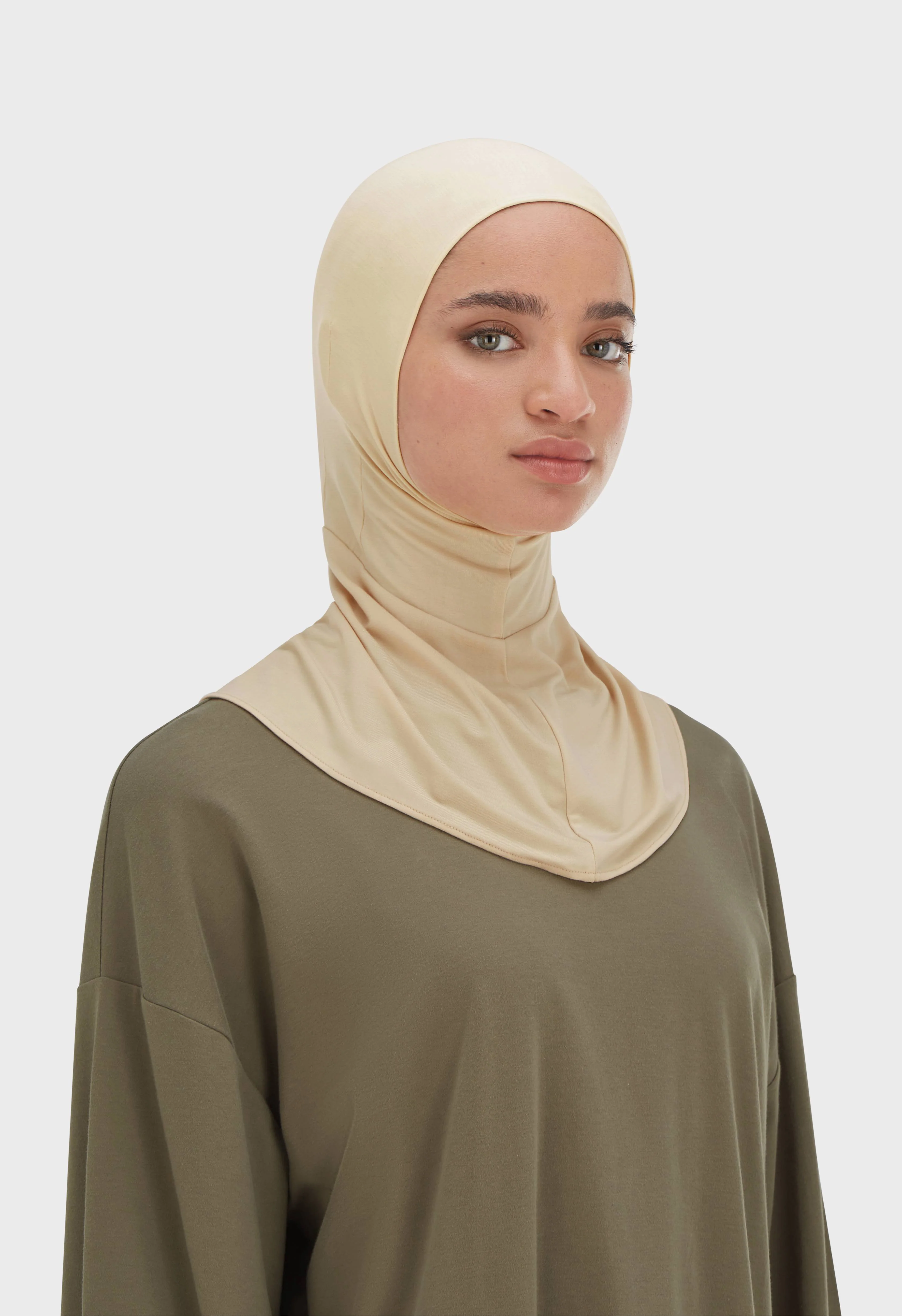 Bamboo Full Cover Underscarf | Brown Rice - Image 2