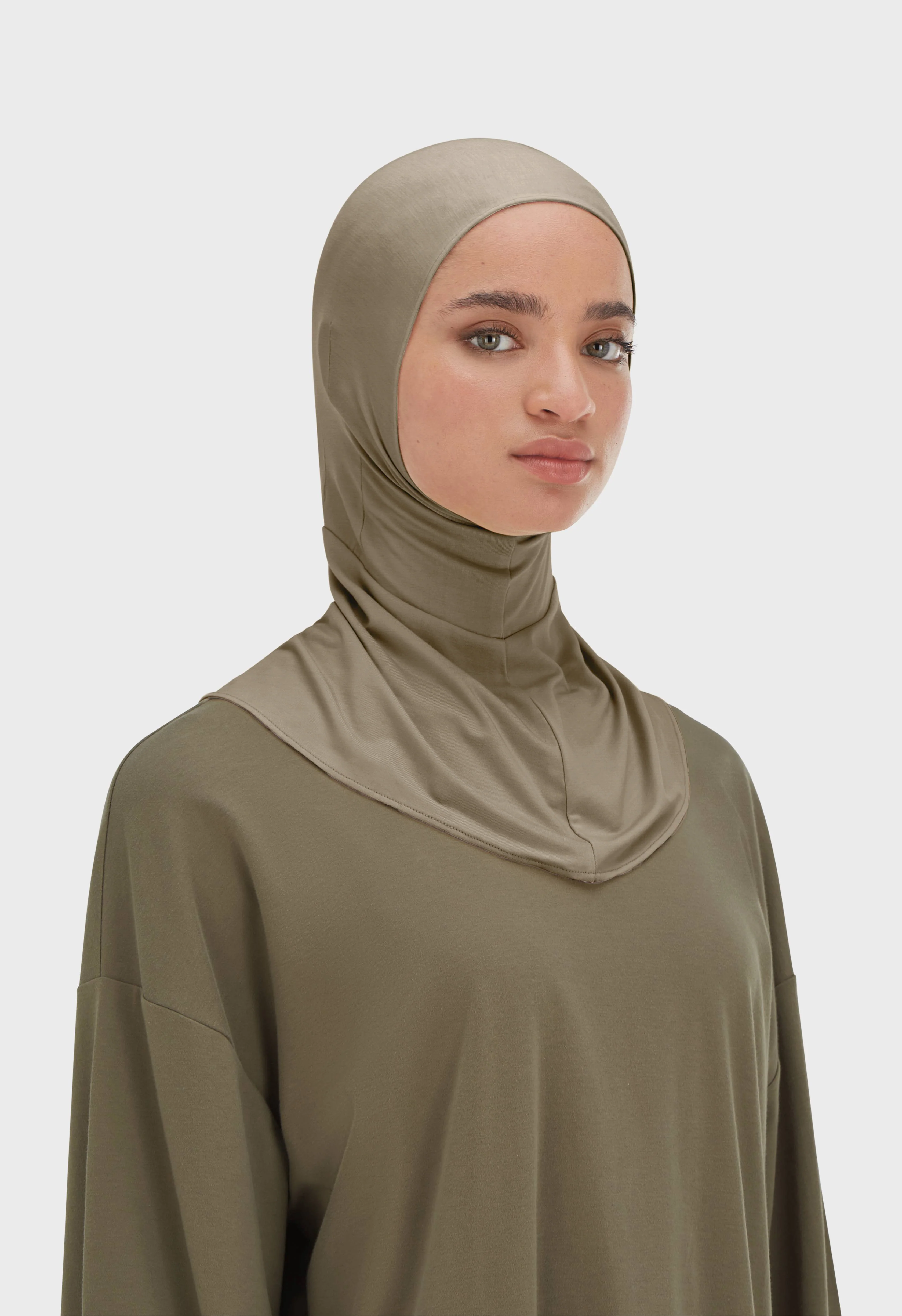 Bamboo Full Cover Underscarf | Taupe - Image 2
