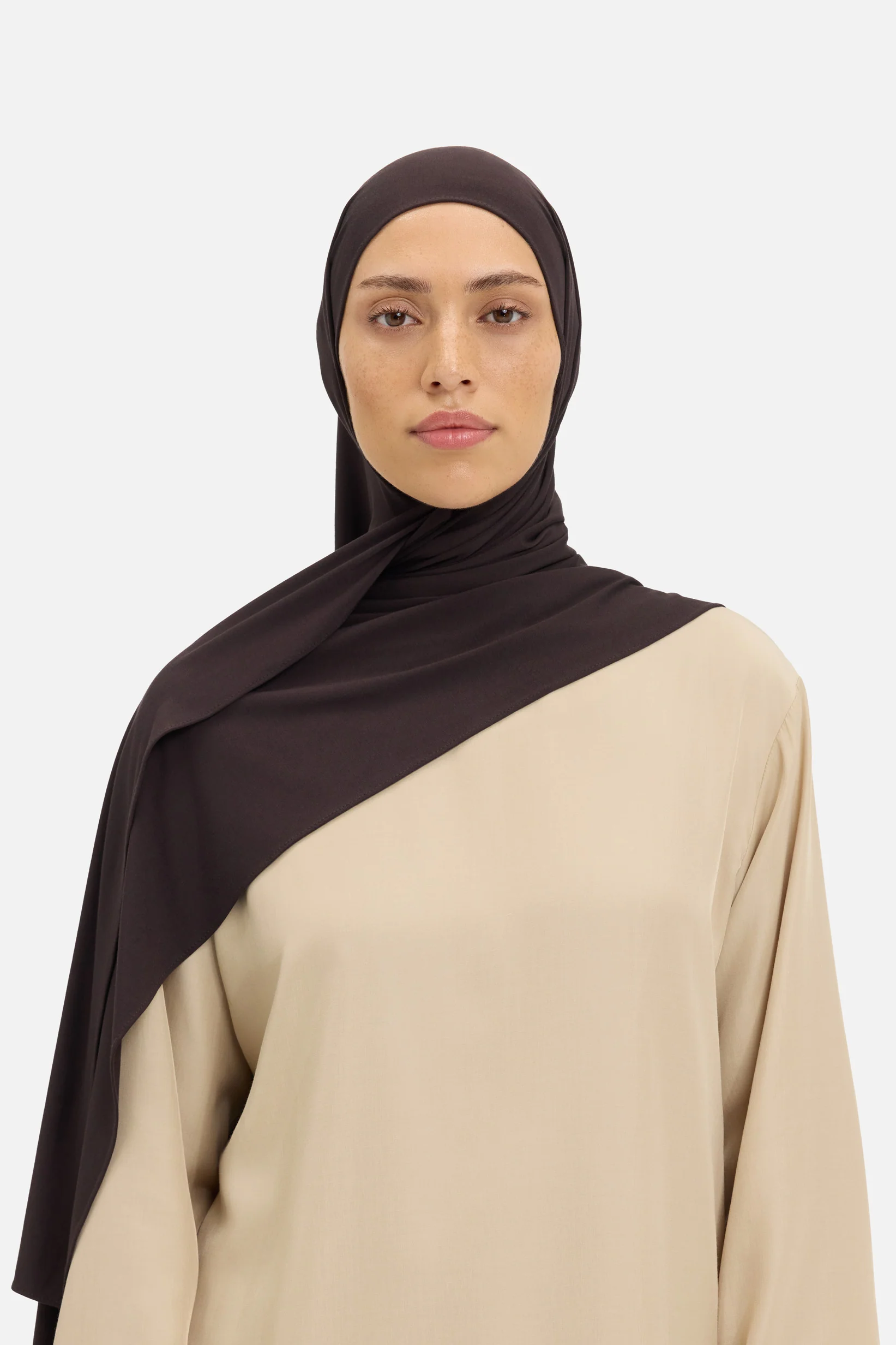 Bamboo Jersey Scarf | Dark Fudge