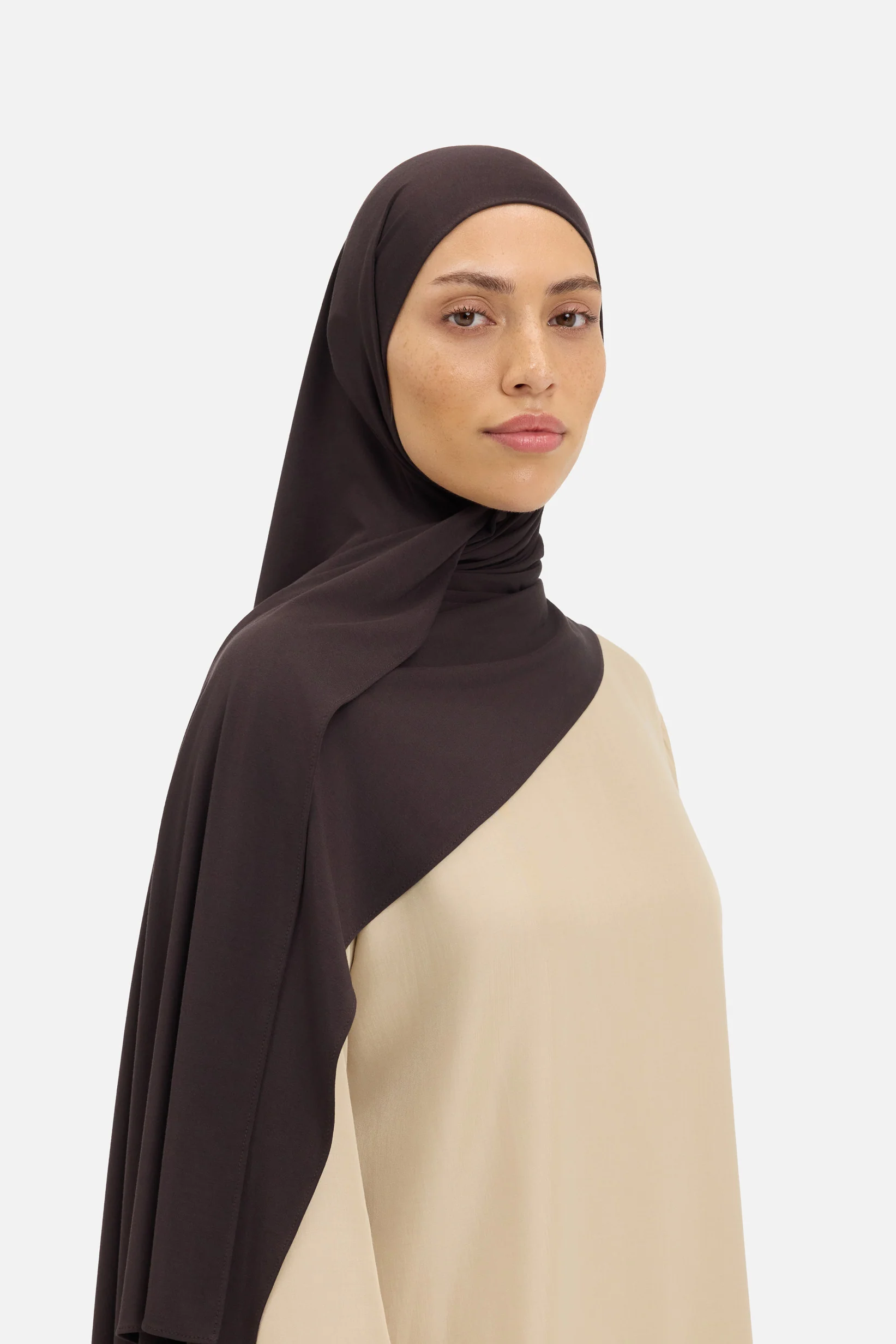 Bamboo Jersey Scarf | Dark Fudge - Image 2