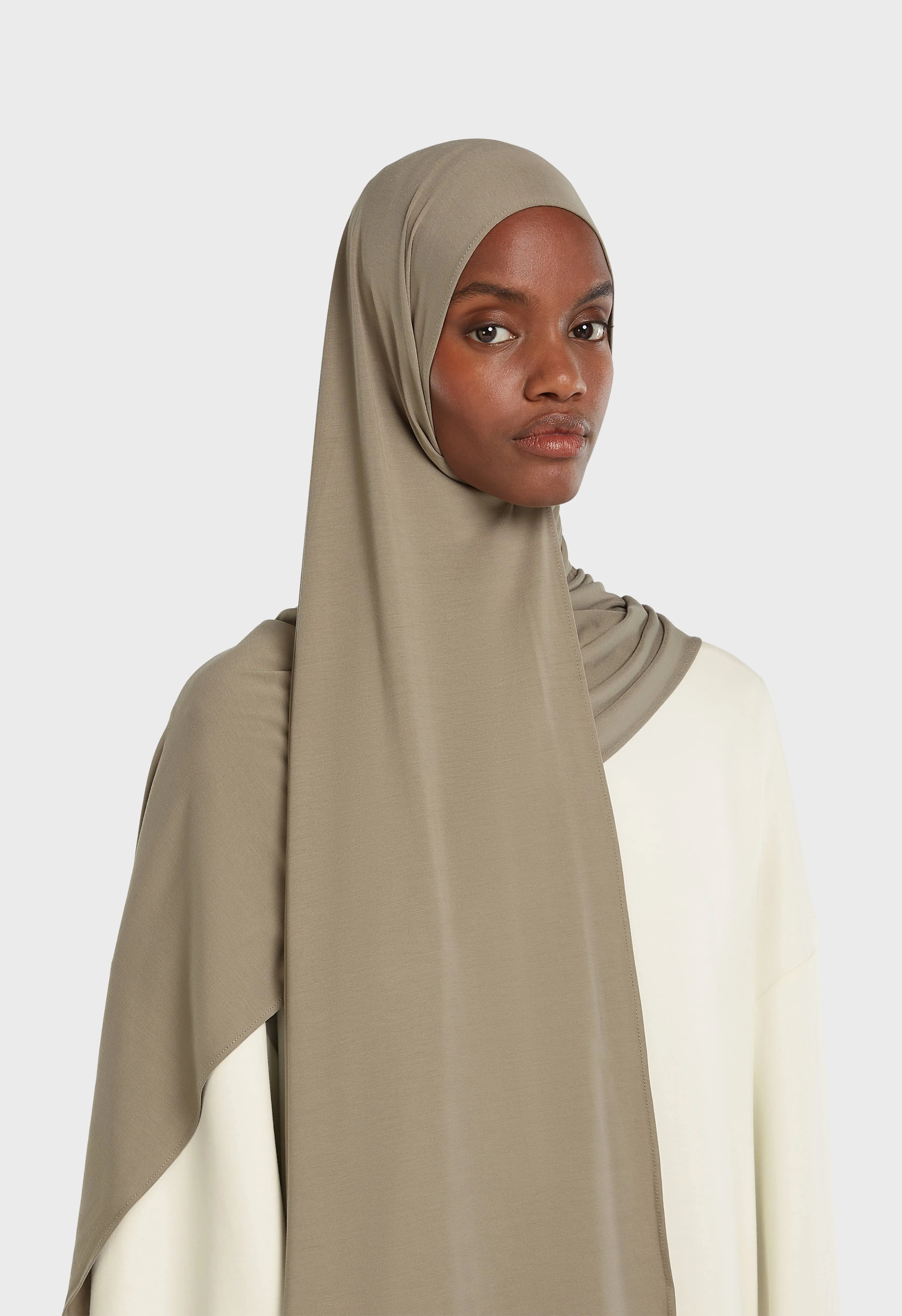 Bamboo Jersey Scarf | Desert Brown - Image 2