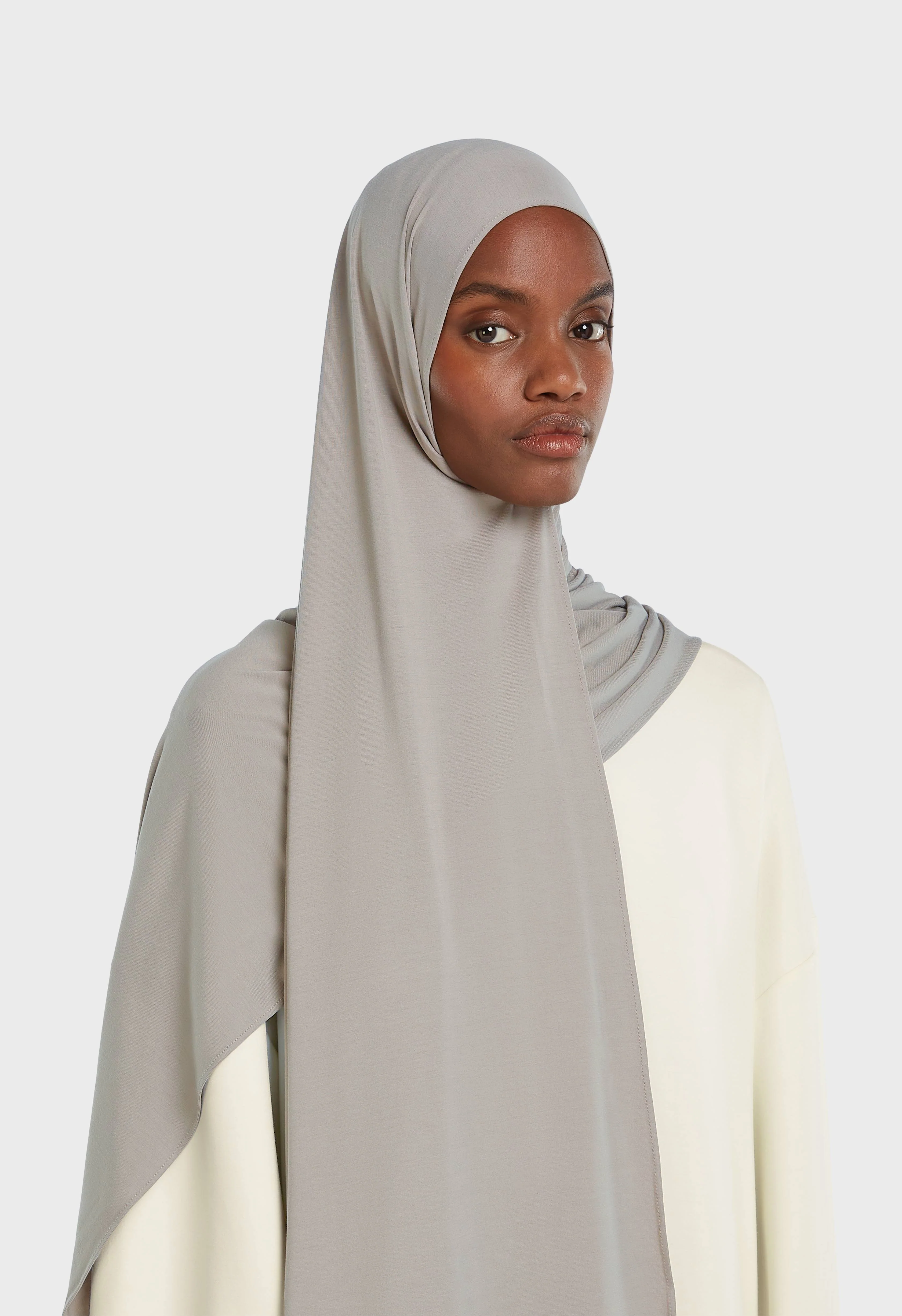 Bamboo Jersey Scarf | Sand Beige - Image 2