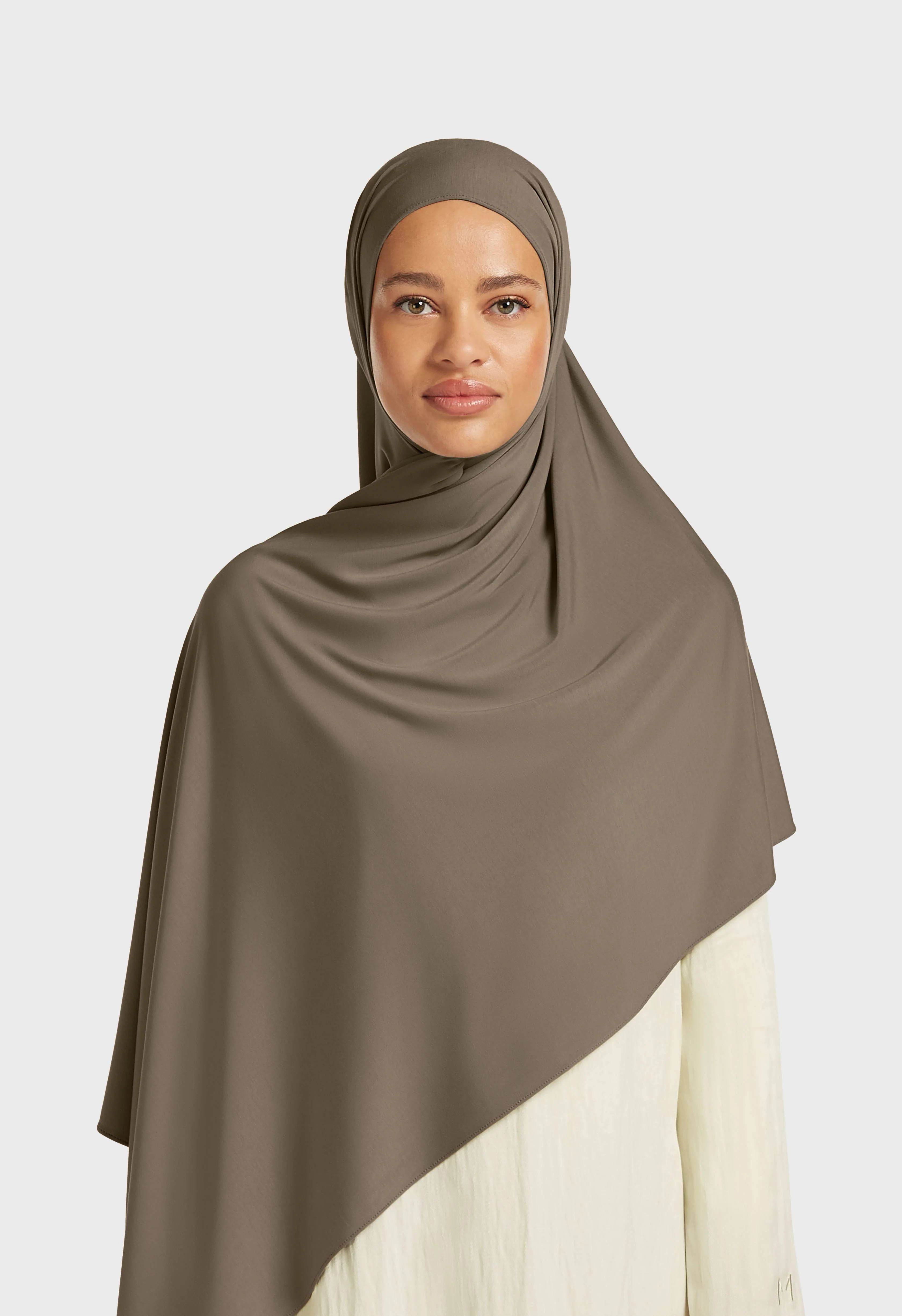 Bamboo Jersey Scarf | Taupe - Image 2