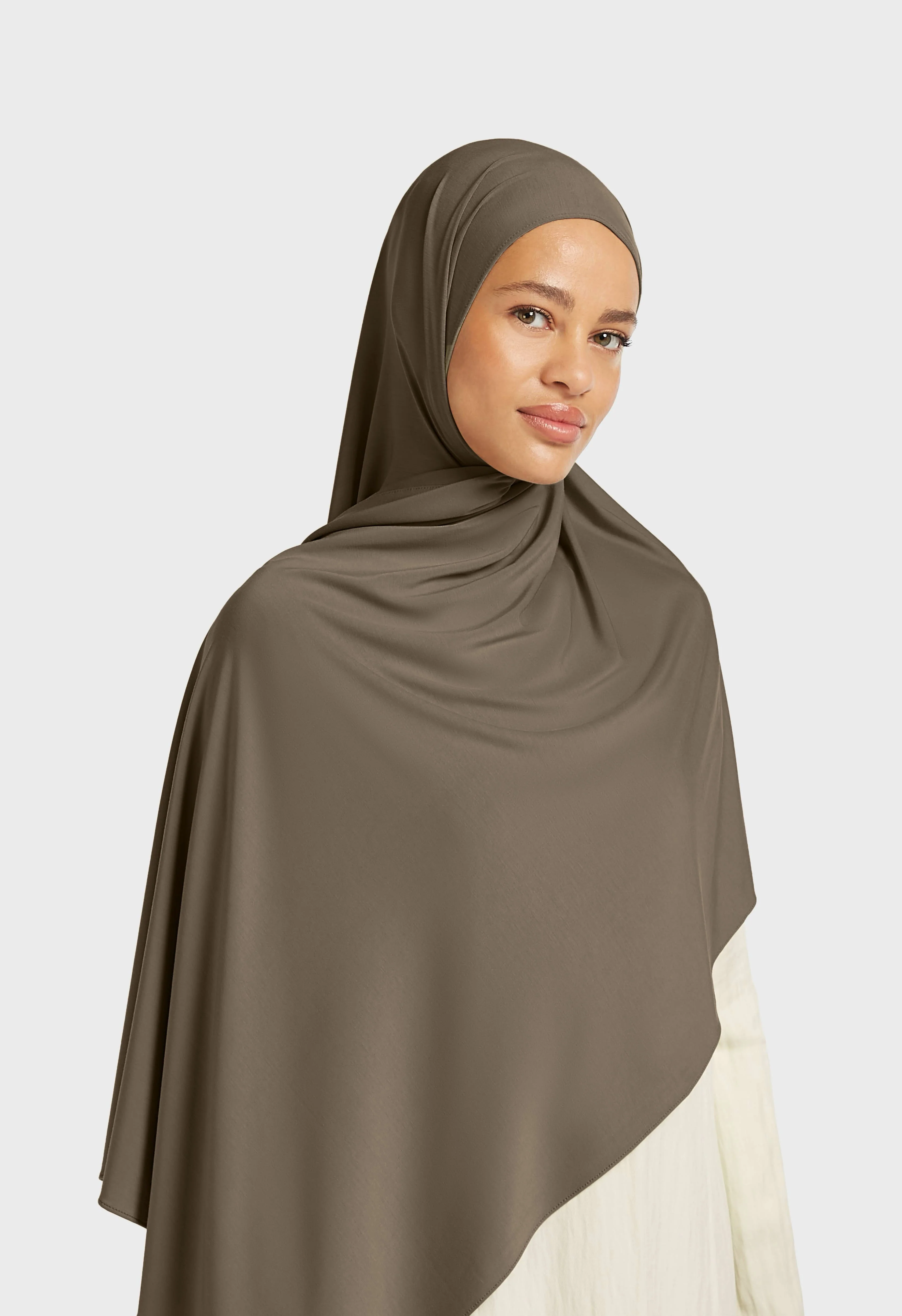 Bamboo Jersey Scarf | Taupe - Image 3