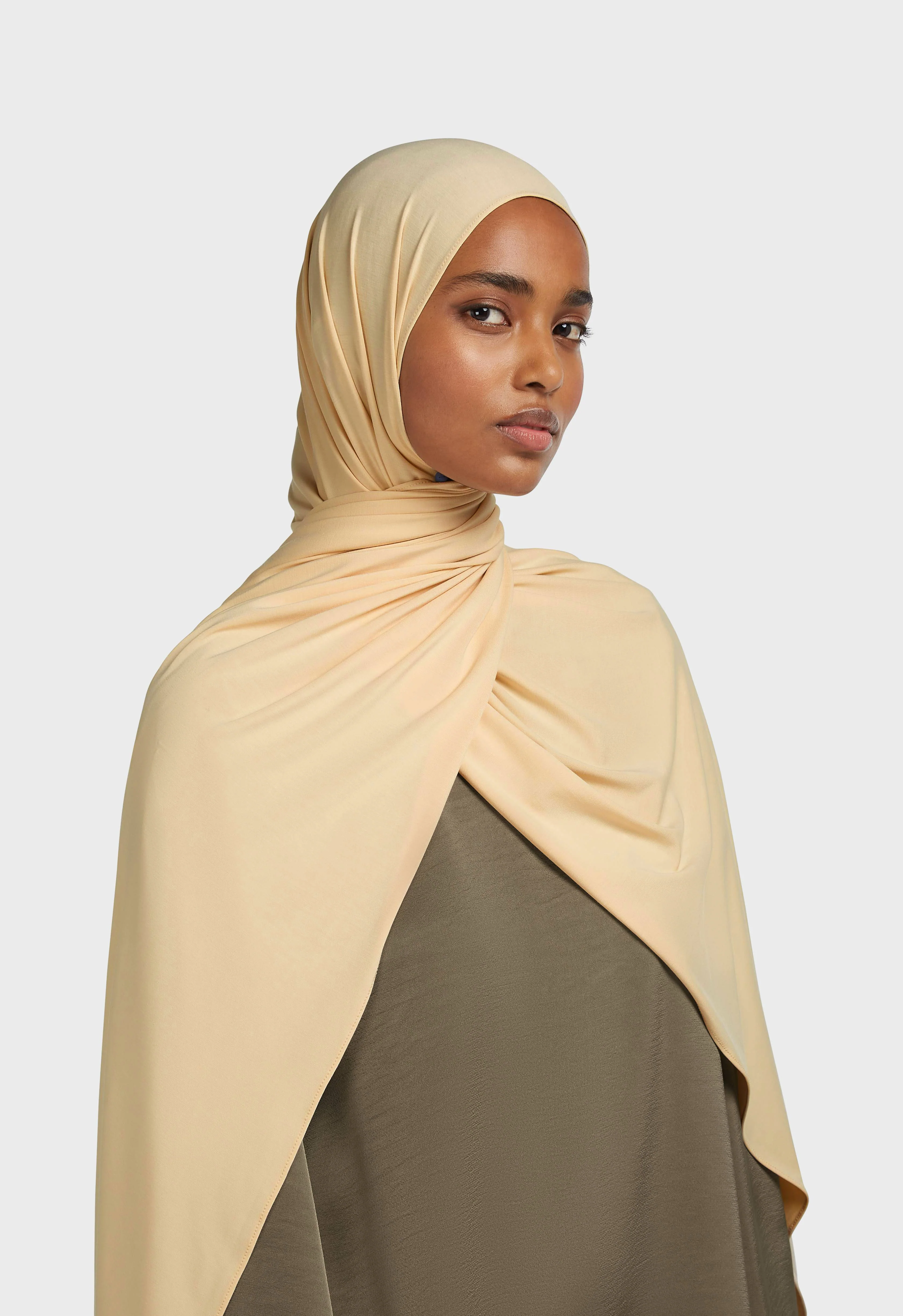Bamboo Jersey Scarf | Warm Butter - Image 3