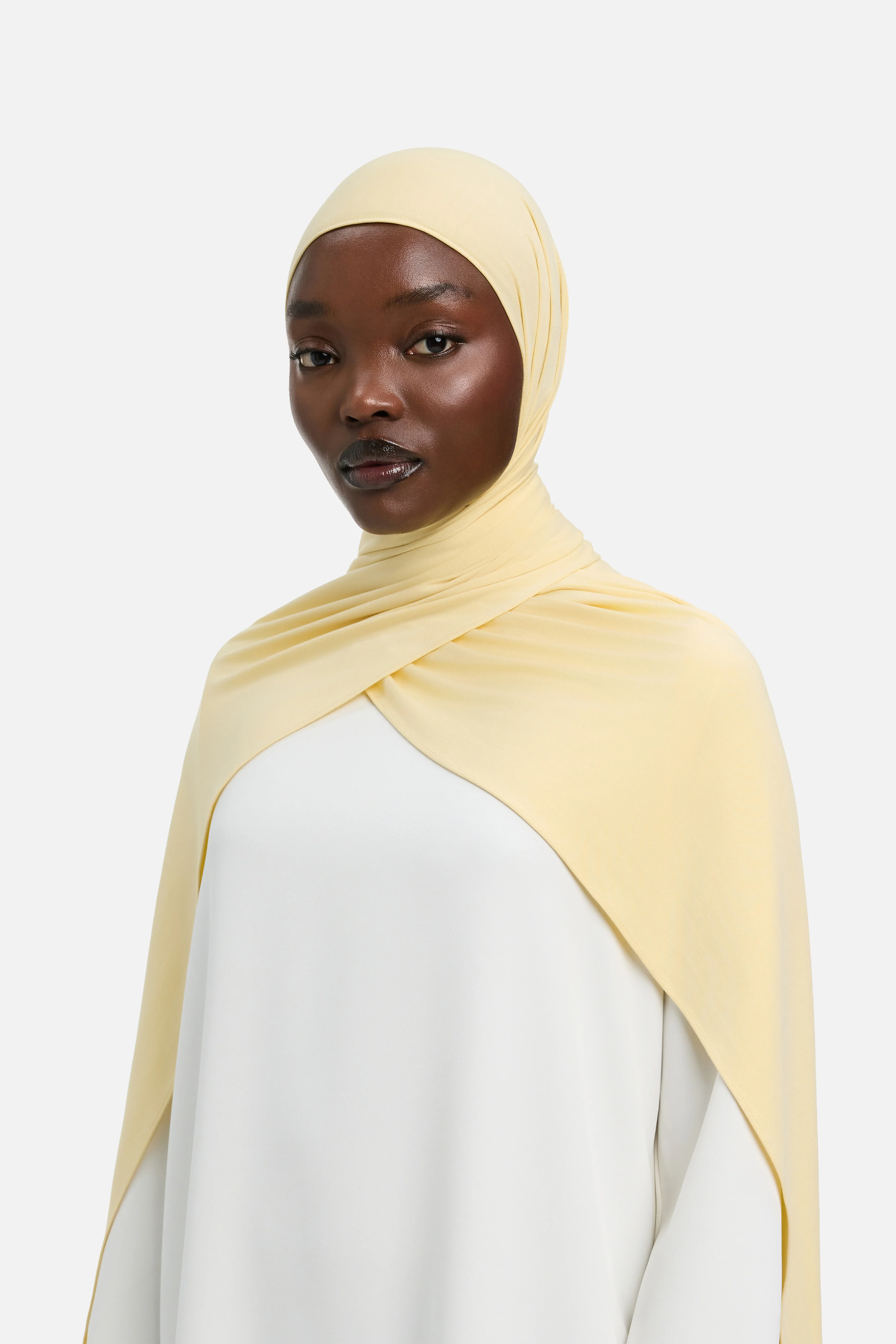 Bamboo Jersey Scarf | White Honey - Image 2