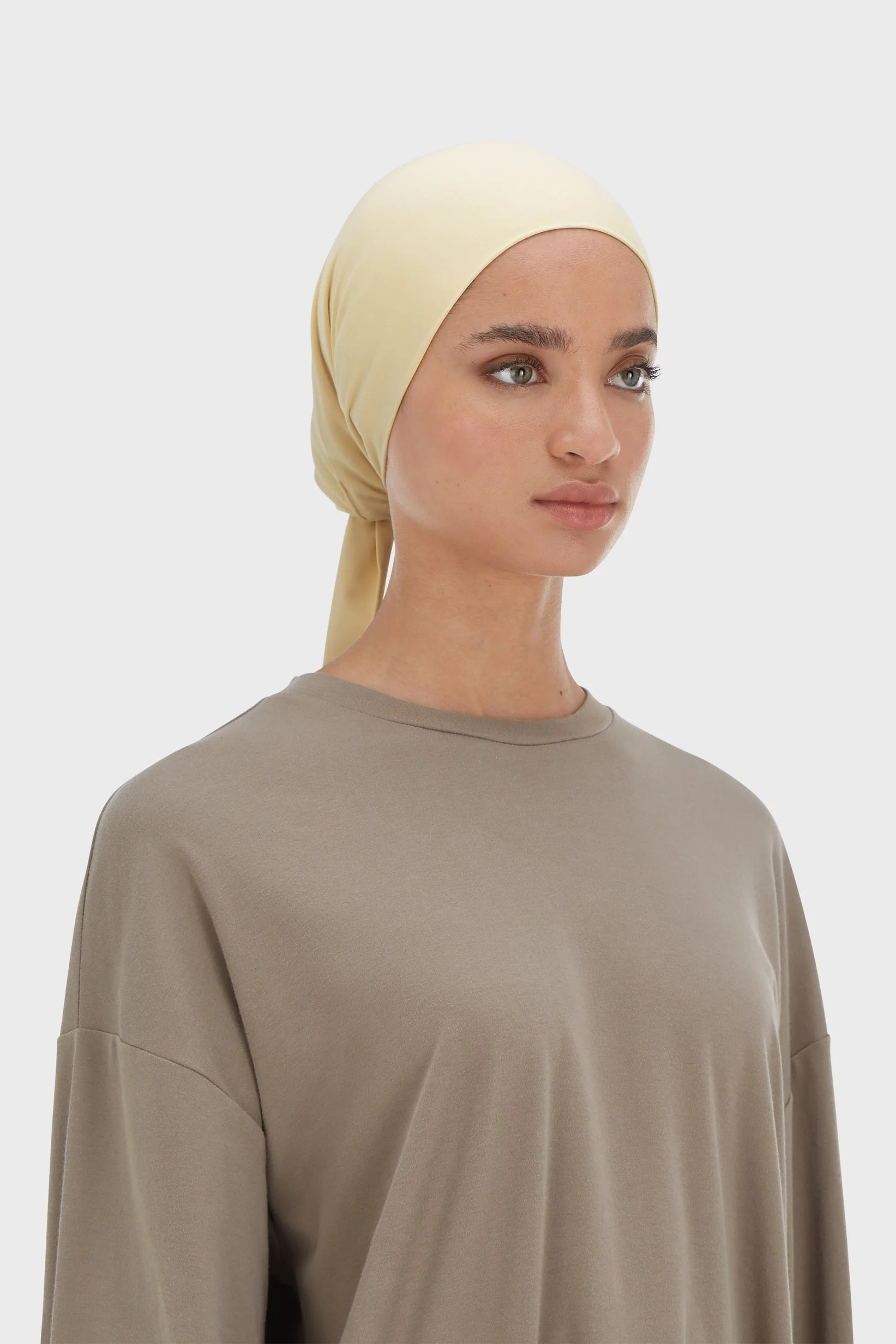 Bamboo Tied Underscarf | Brown Rice - Image 2