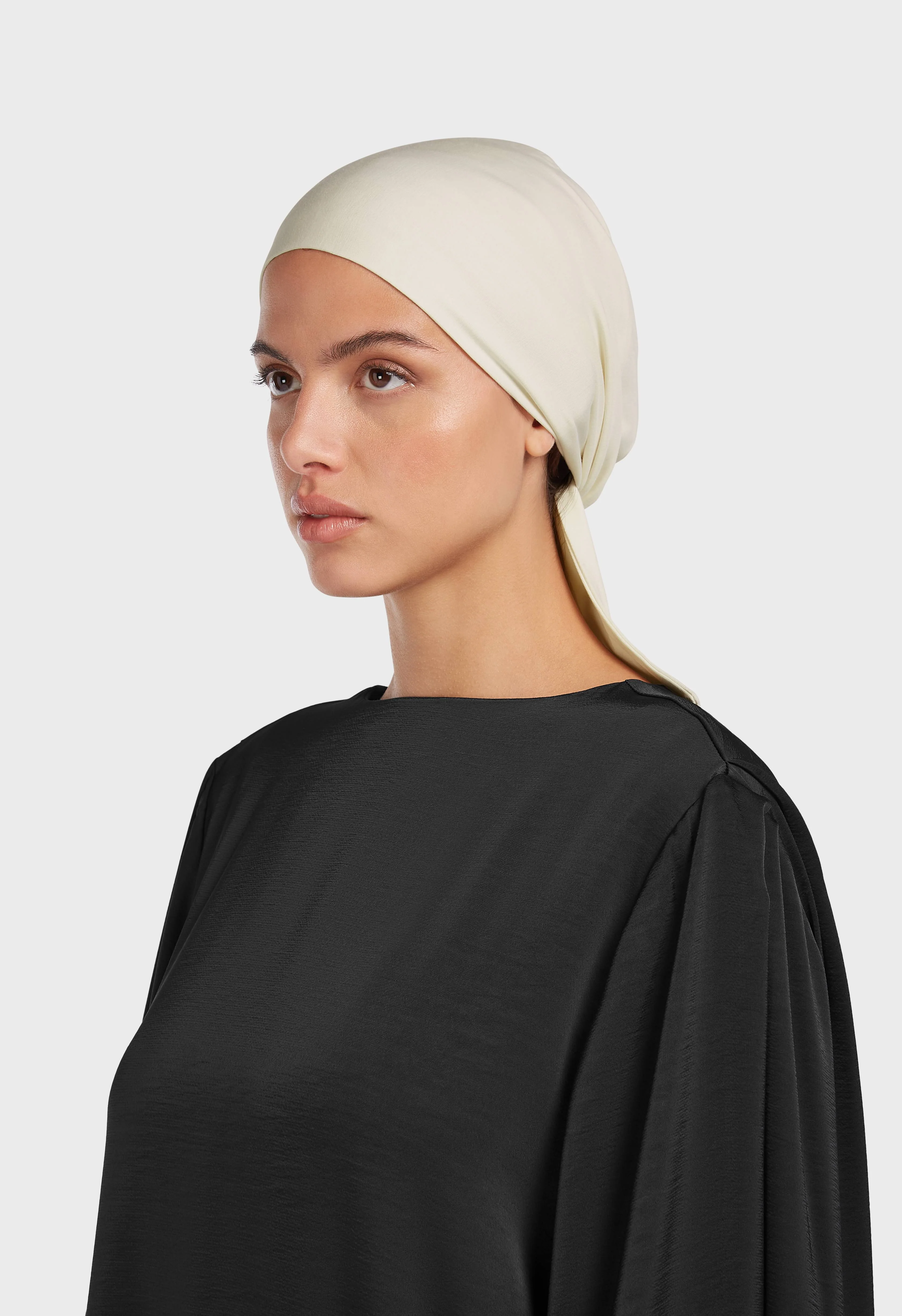 Bamboo Tied Underscarf | Off White - Image 2
