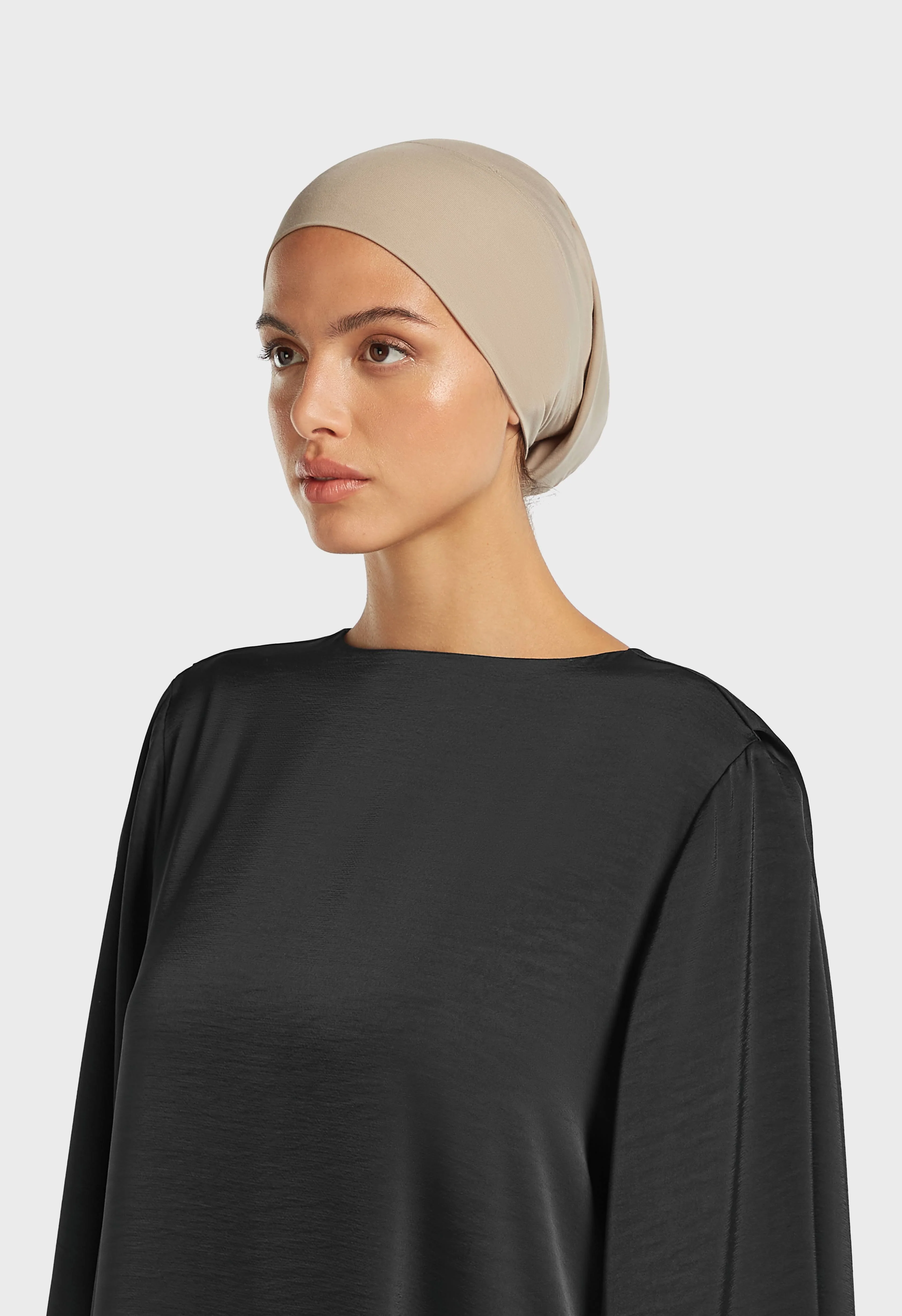 Bamboo Tube Underscarf | Grey Tan - Image 2