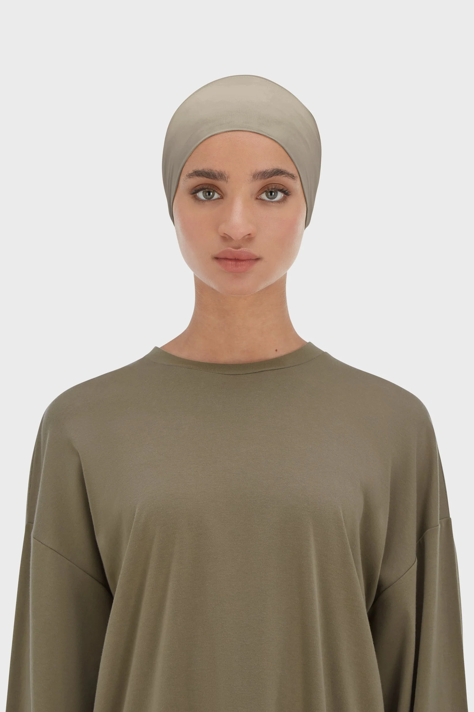 Bamboo Tube Underscarf | Taupe