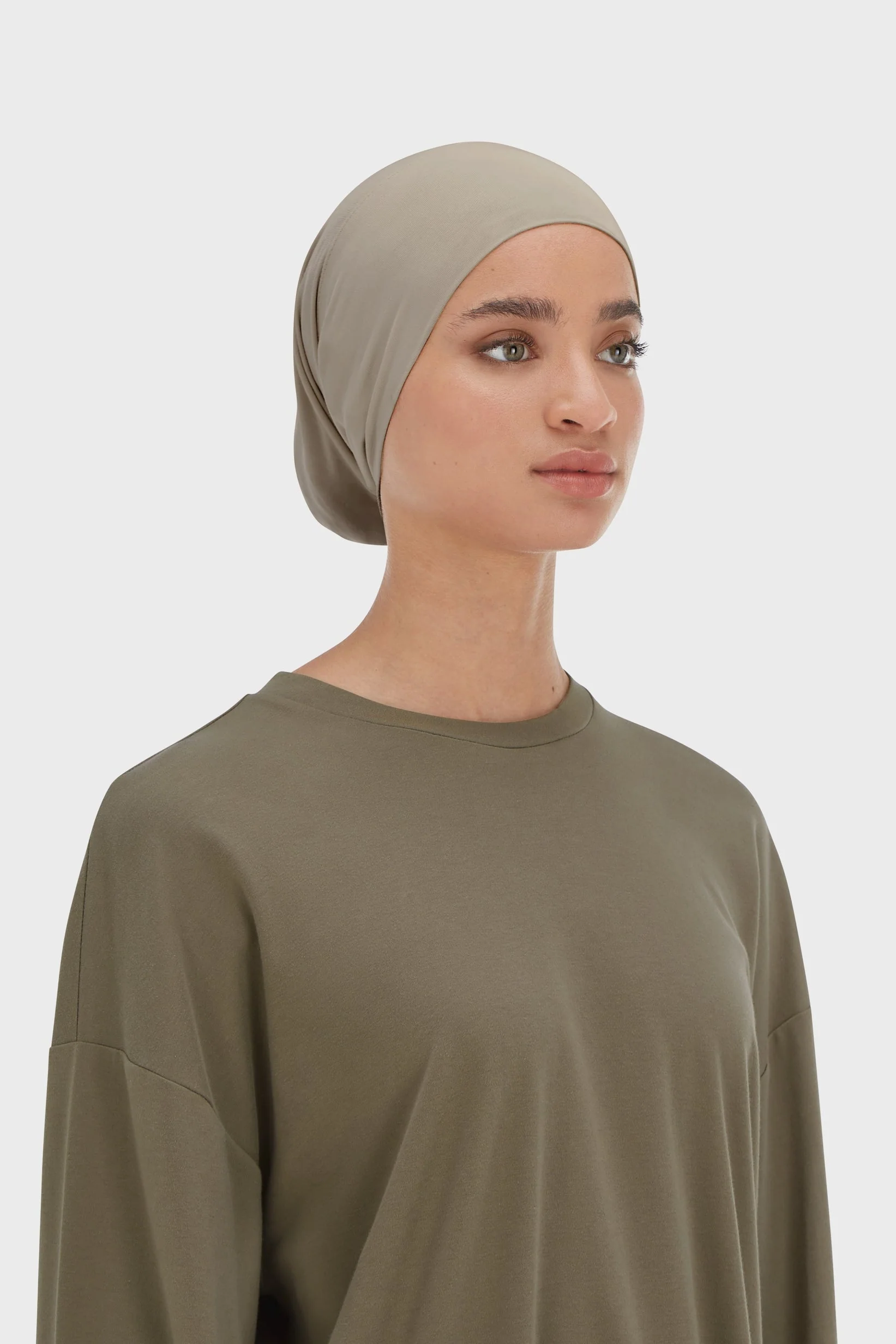 Bamboo Tube Underscarf | Taupe - Image 2