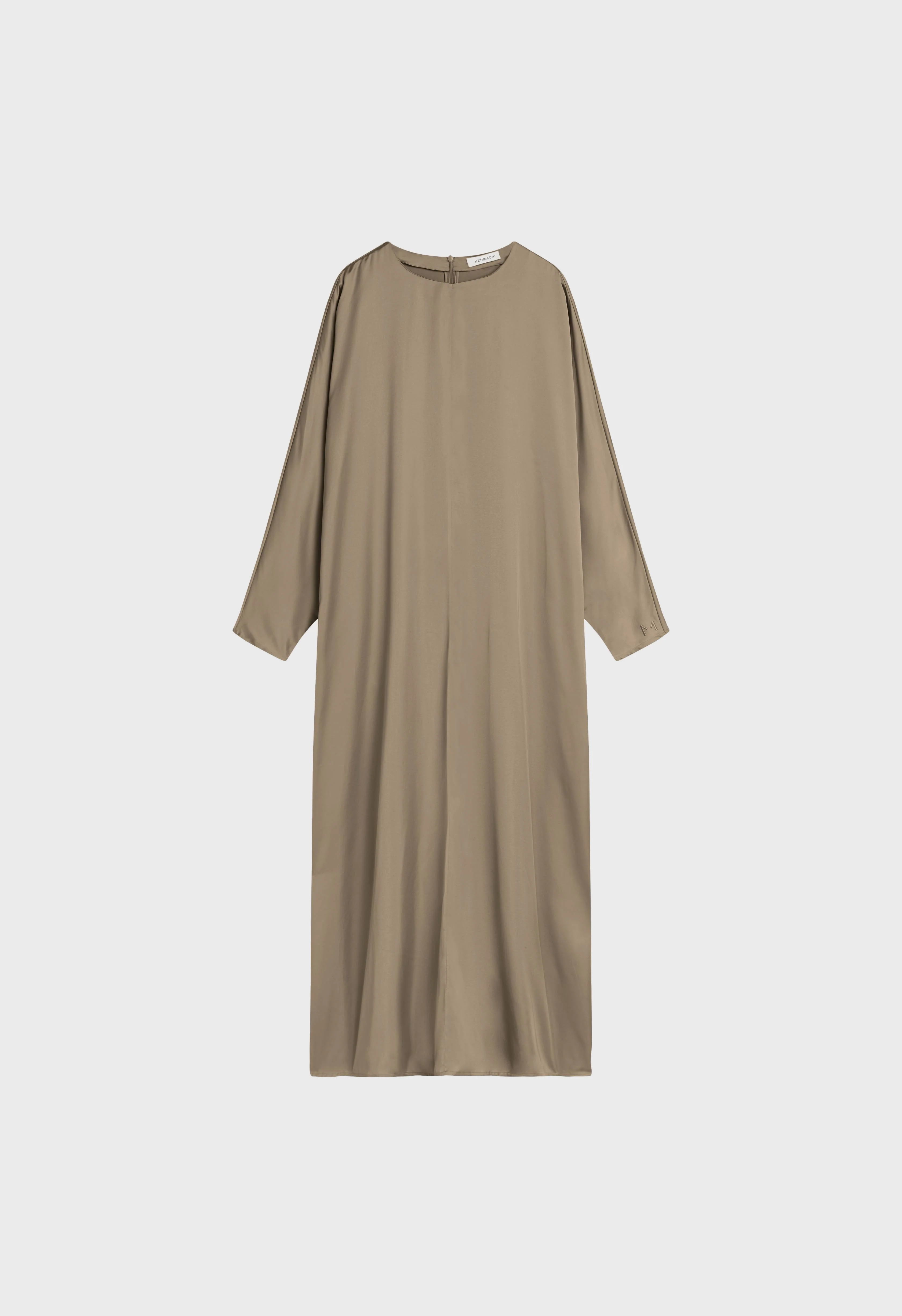 Bat Sleeve Dress | Light Khaki - Image 2