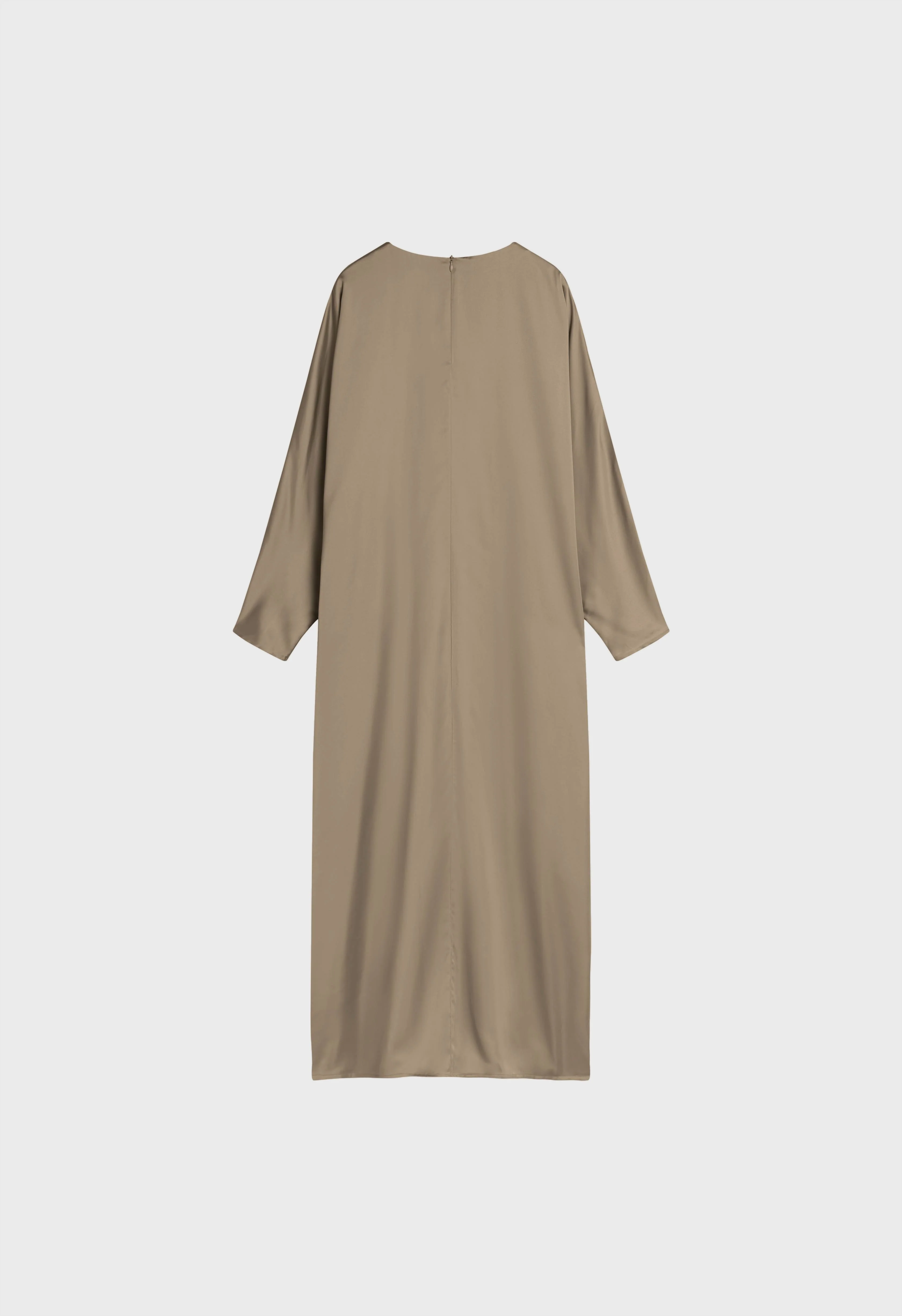 Bat Sleeve Dress | Light Khaki - Image 3