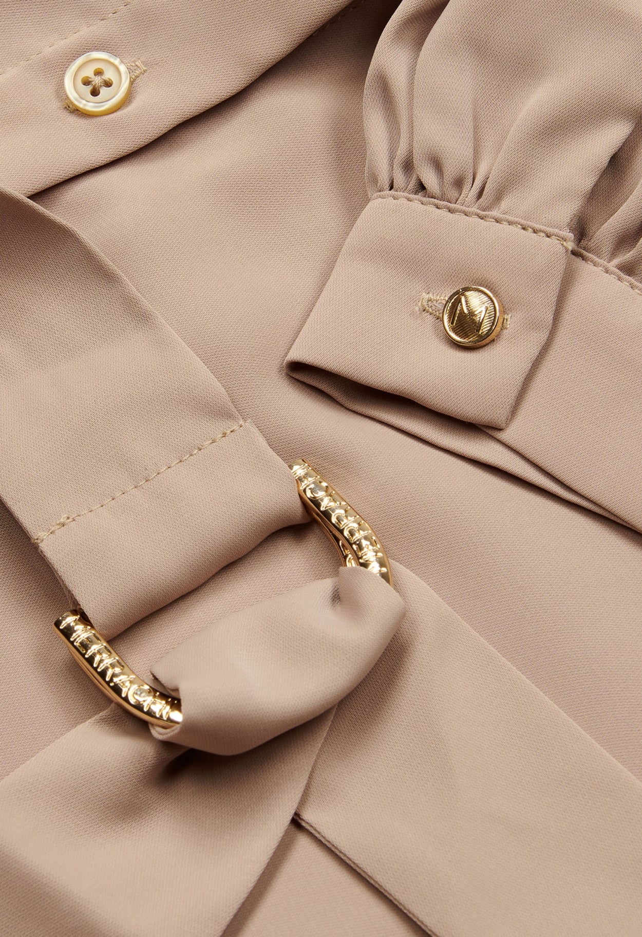 Belted Dress | Khaki - Image 3