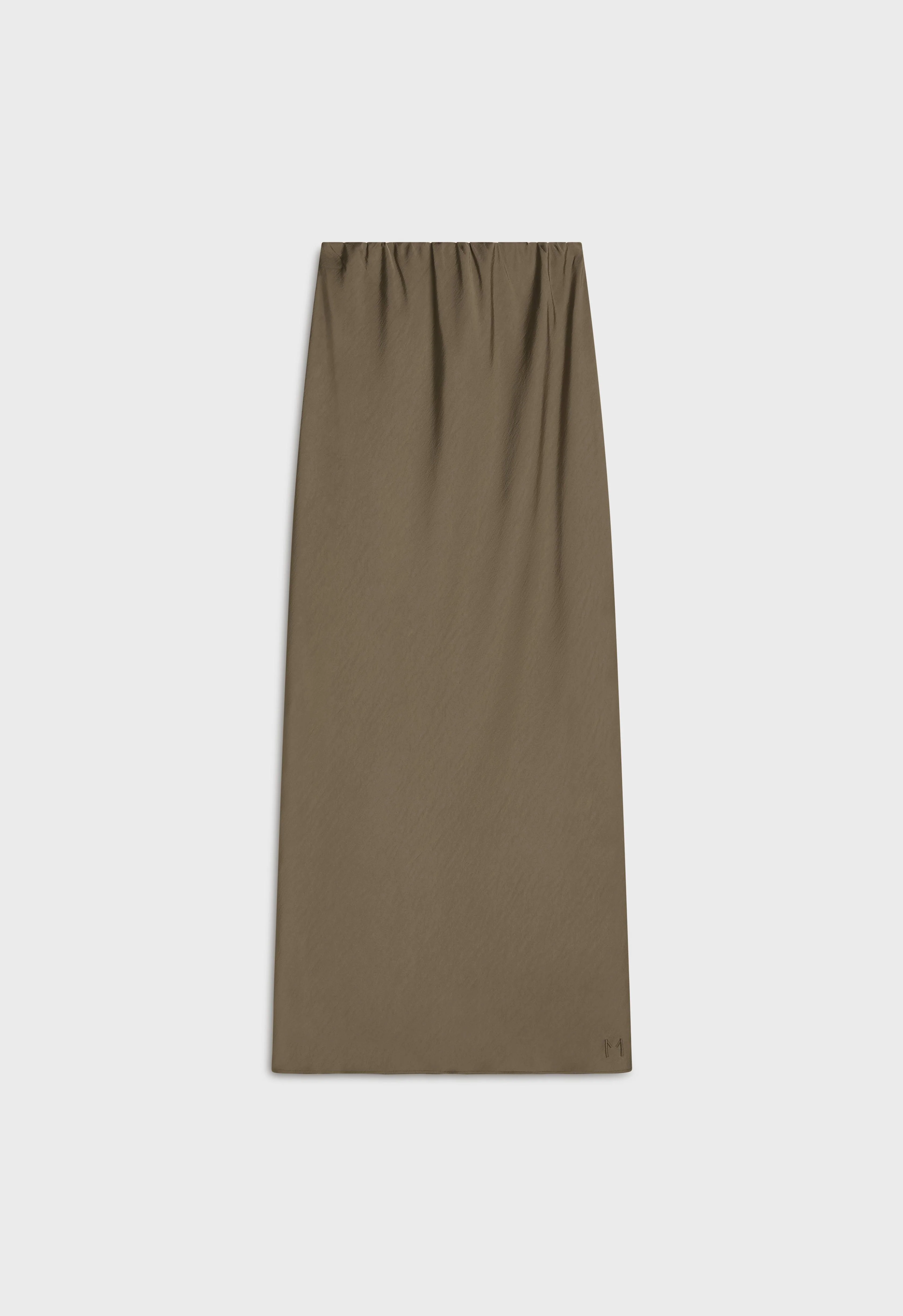 Bias Cut Skirt | Desert Brown - Image 4