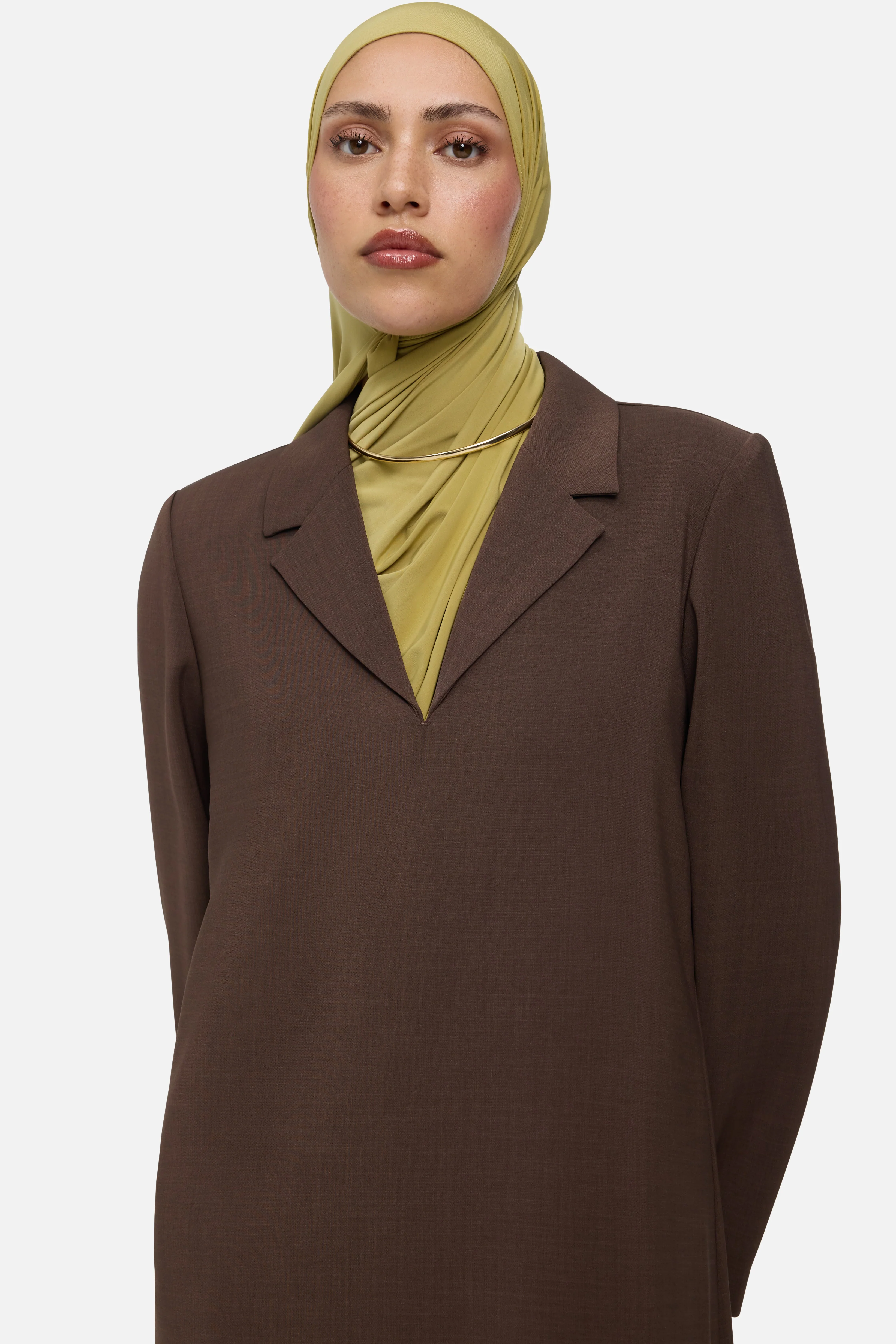 Blazer Dress | Dark Brown - Image 3