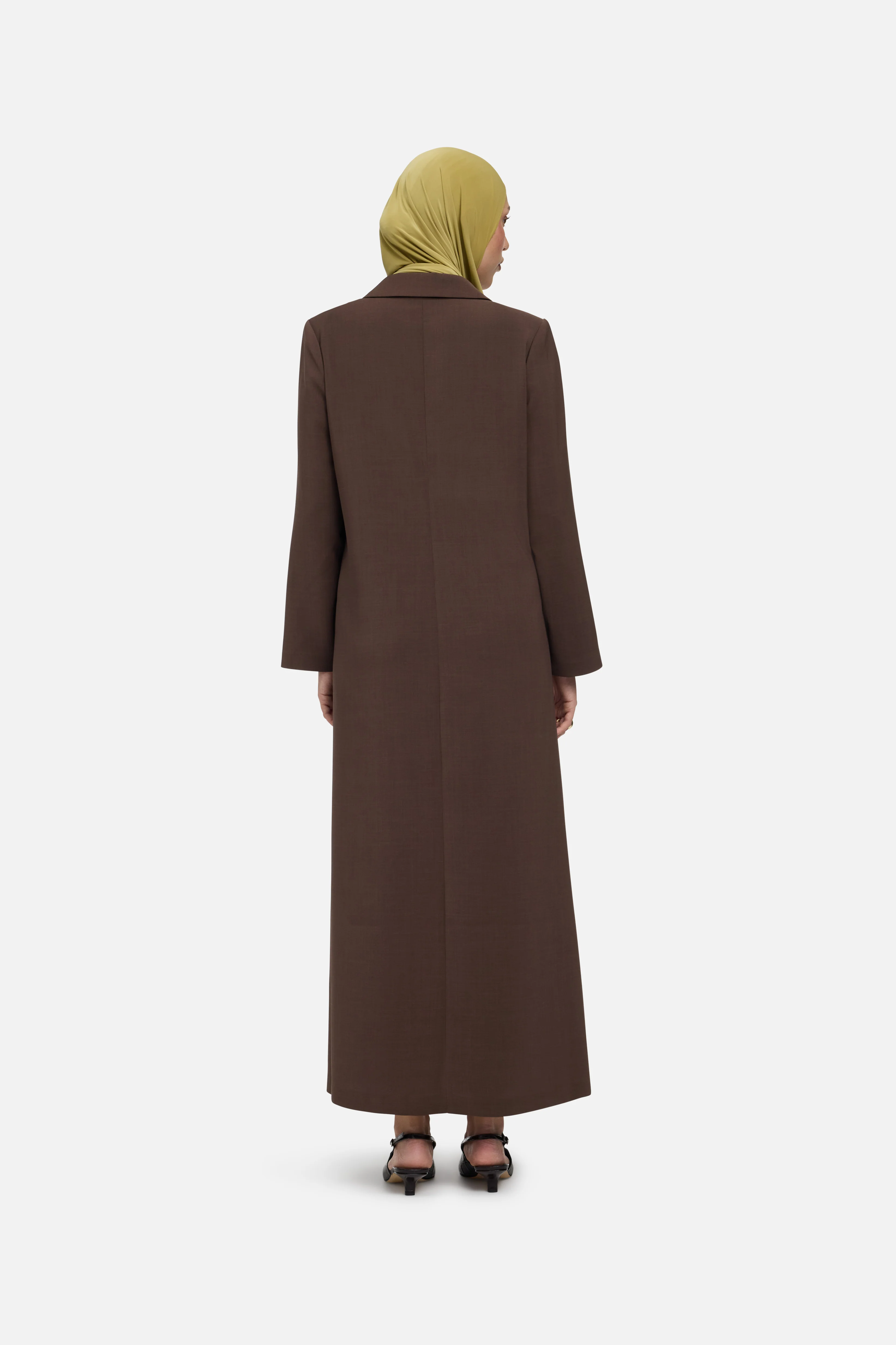 Blazer Dress | Dark Brown - Image 4