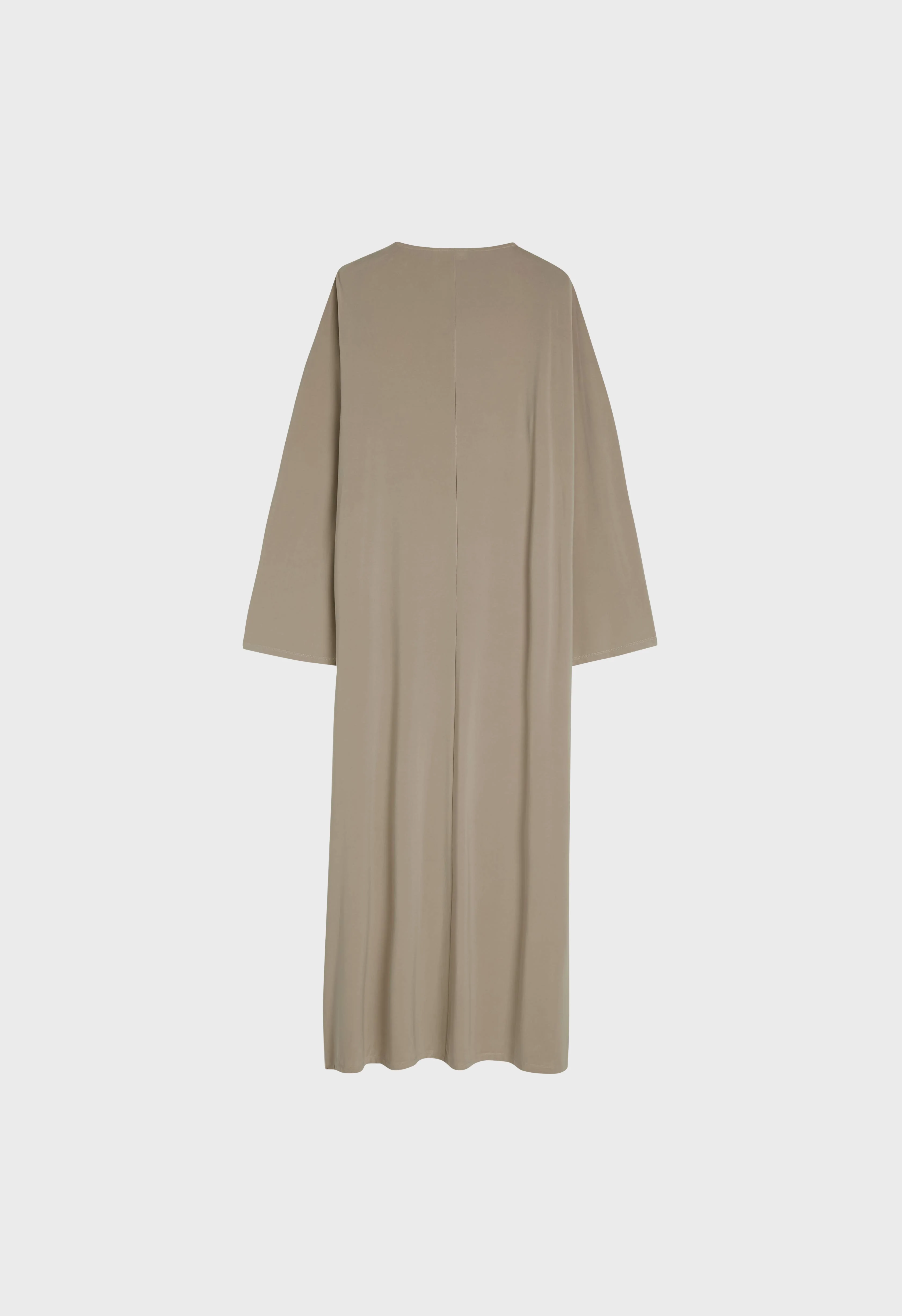 Boat Neck Dress | Light Khaki - Image 3