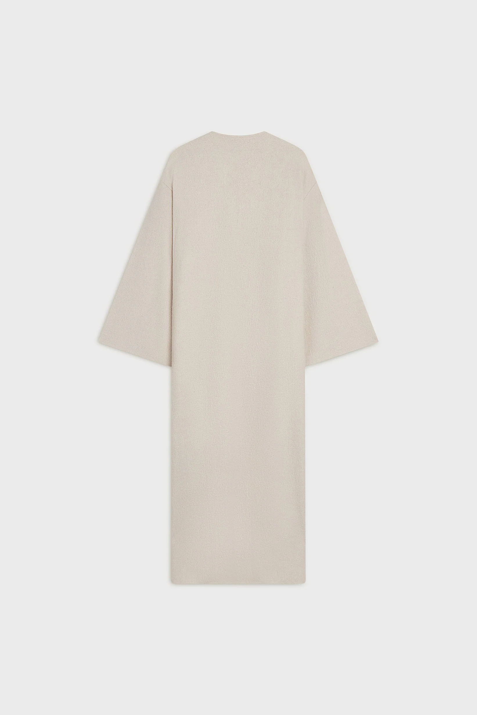 Boiled Wool Abaya | Soft Taupe - Image 4
