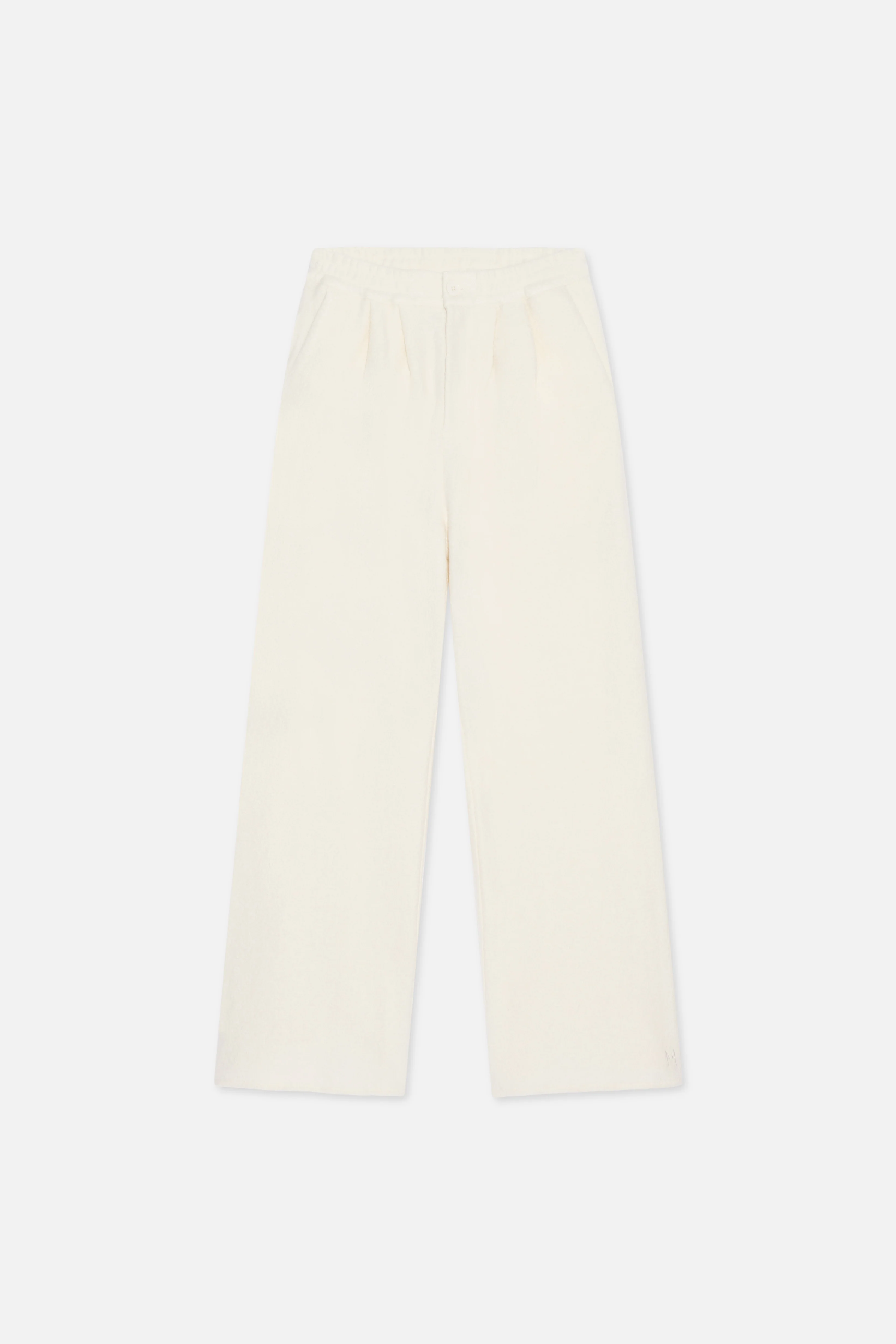 Boucle Jersey Pants | Cloud White - Image 7
