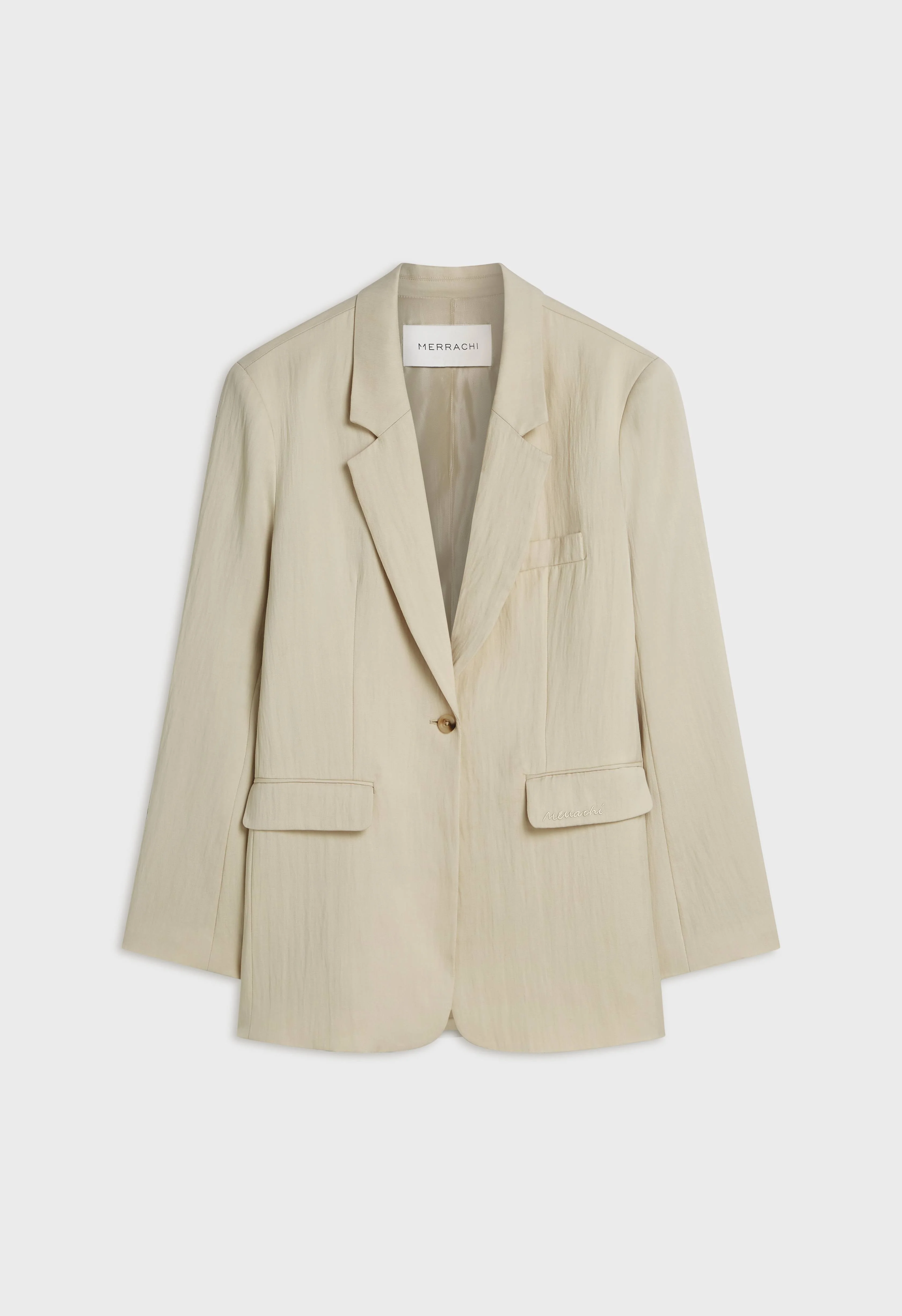 Box Fit Blazer | Sand - Image 4