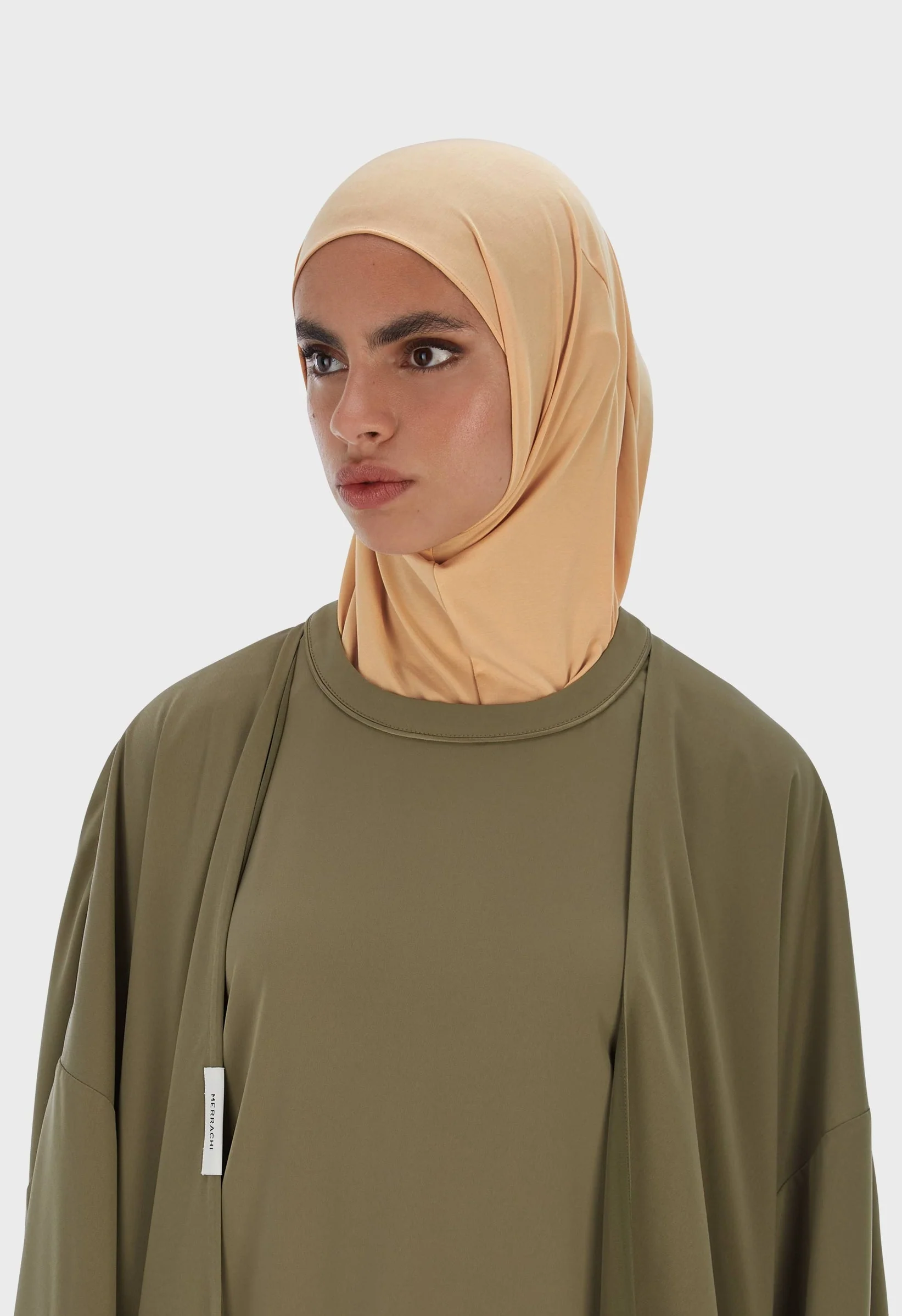 Breathable Hijab | Beige Rose - Image 2
