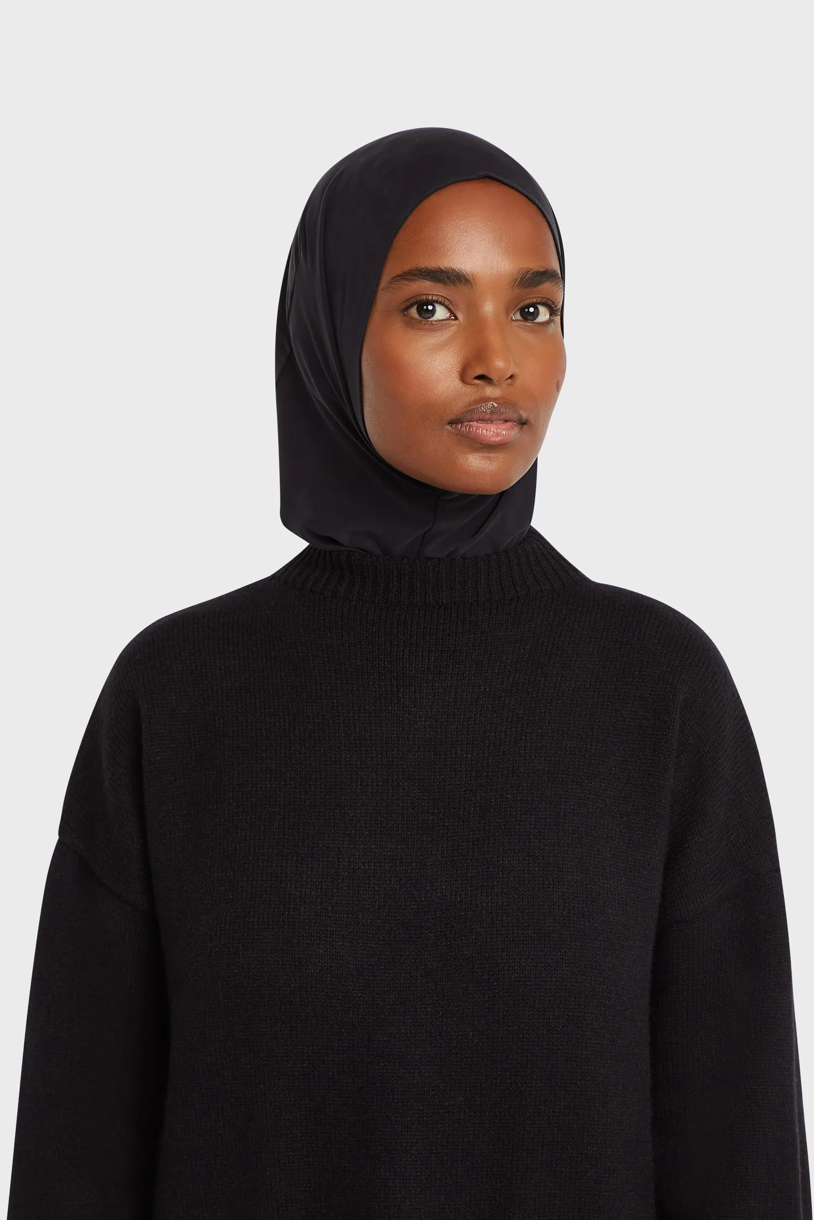 Breathable Hijab | Light Black - Image 2