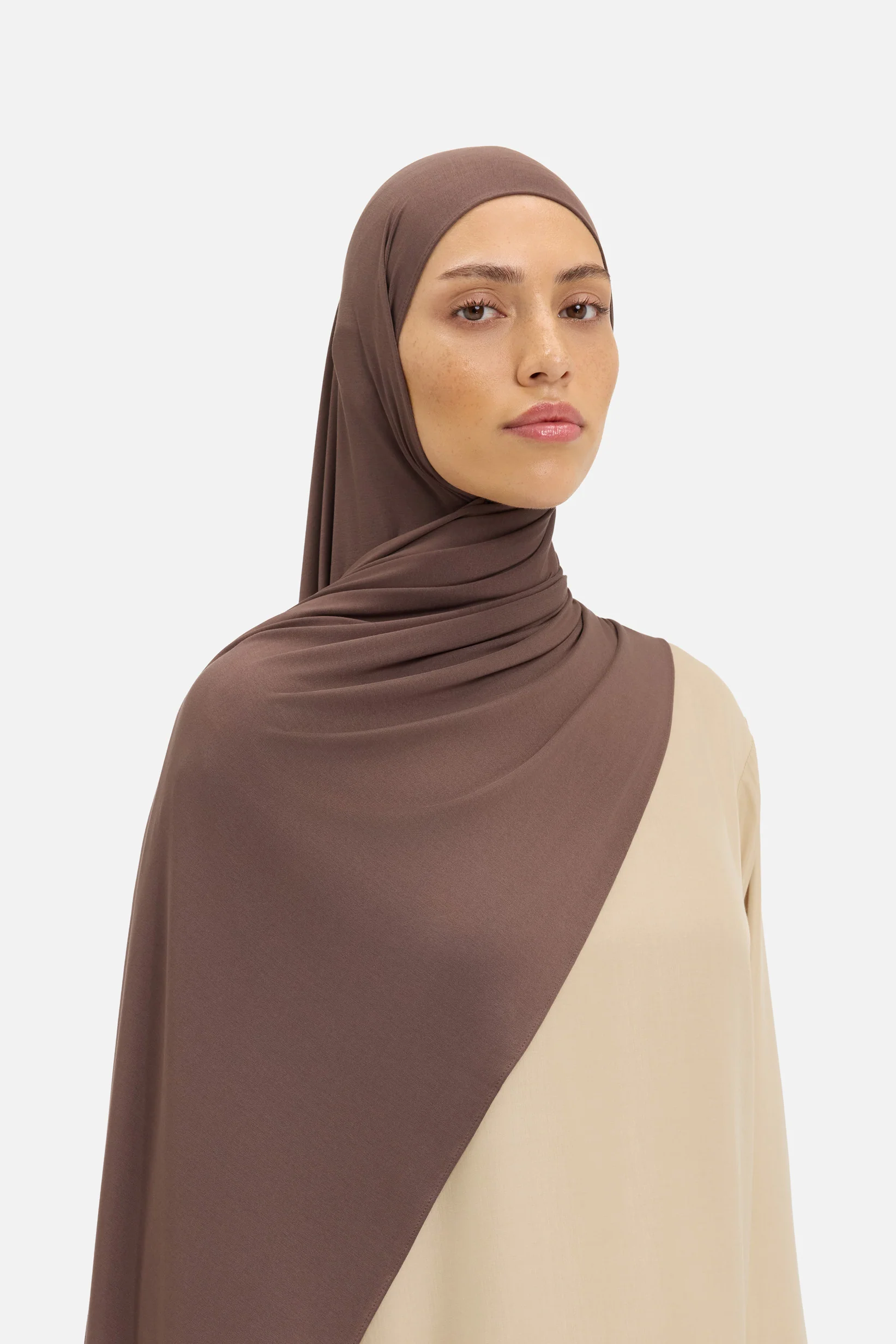Breathable Jersey Scarf | Burnt Mocha - Image 2