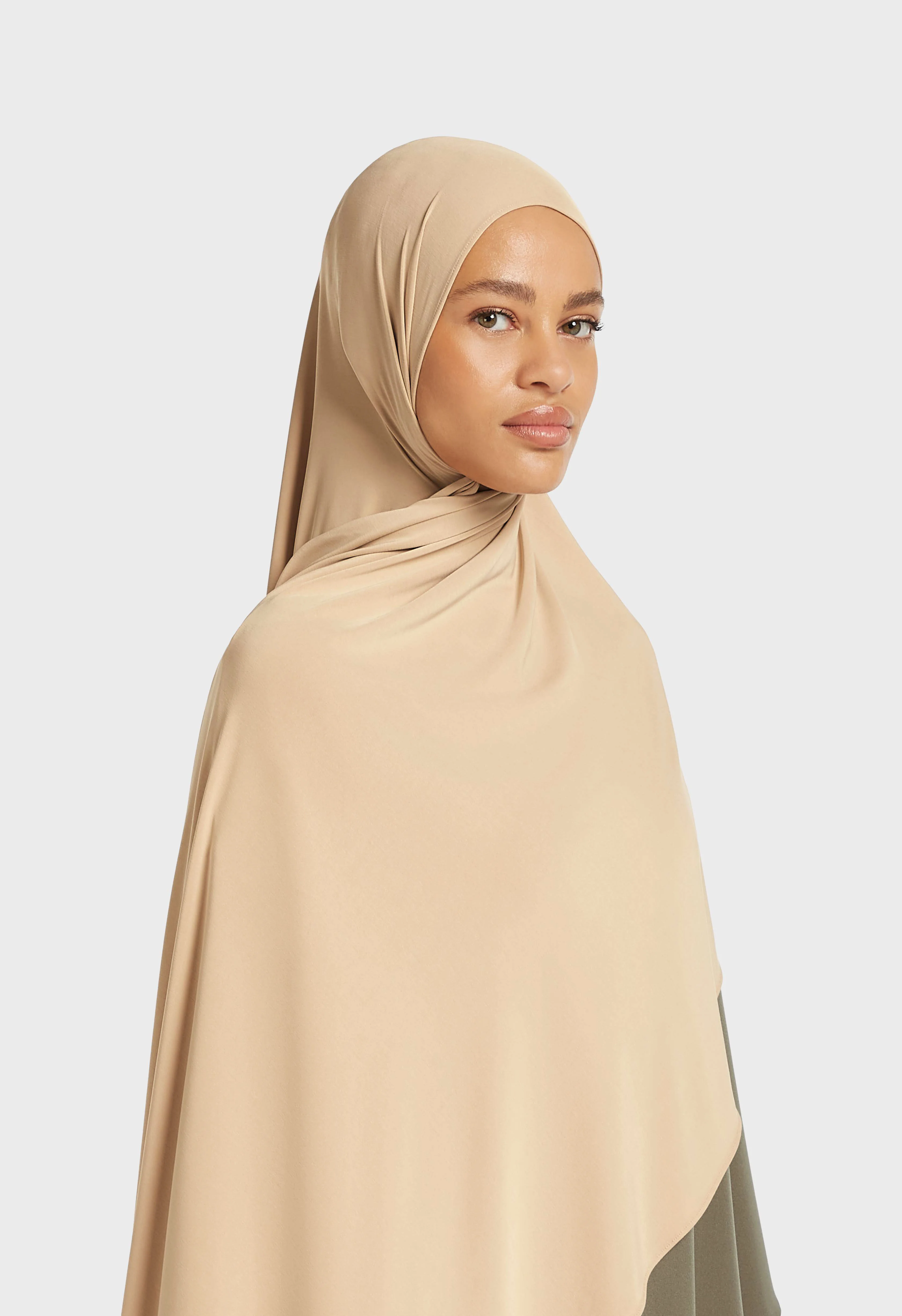 Breathable Jersey Scarf | Cappuccino - Image 2