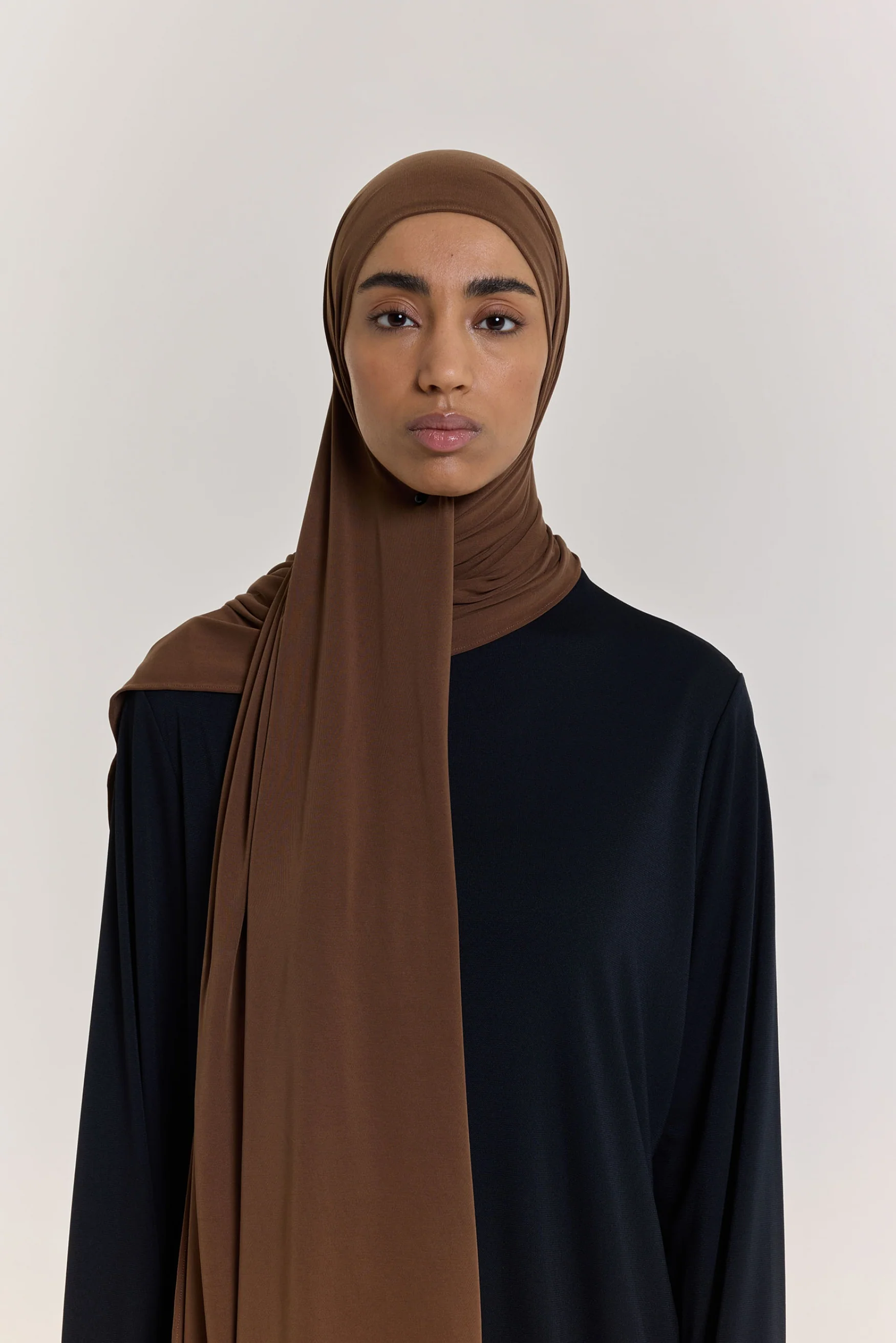 Breathable Jersey Scarf | Deep Brown - Image 3