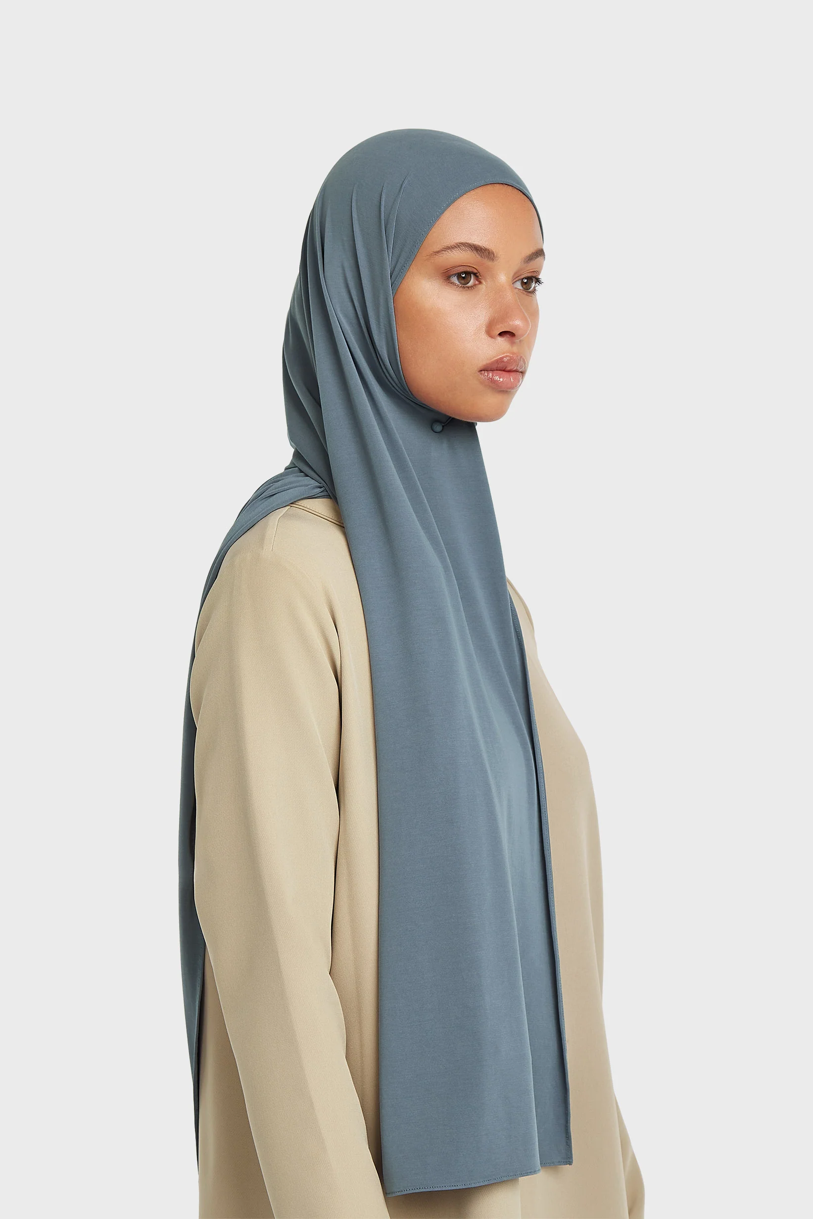 Breathable Jersey Scarf | Dusty Indigo - Image 2