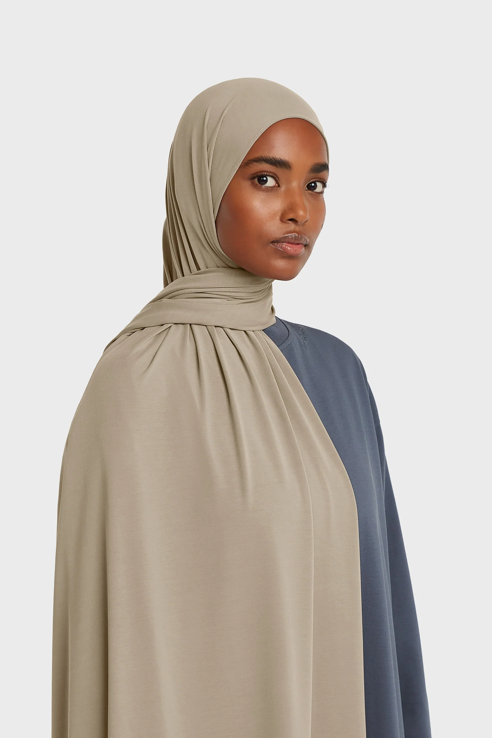 Breathable Jersey Scarf | Mink - Image 2