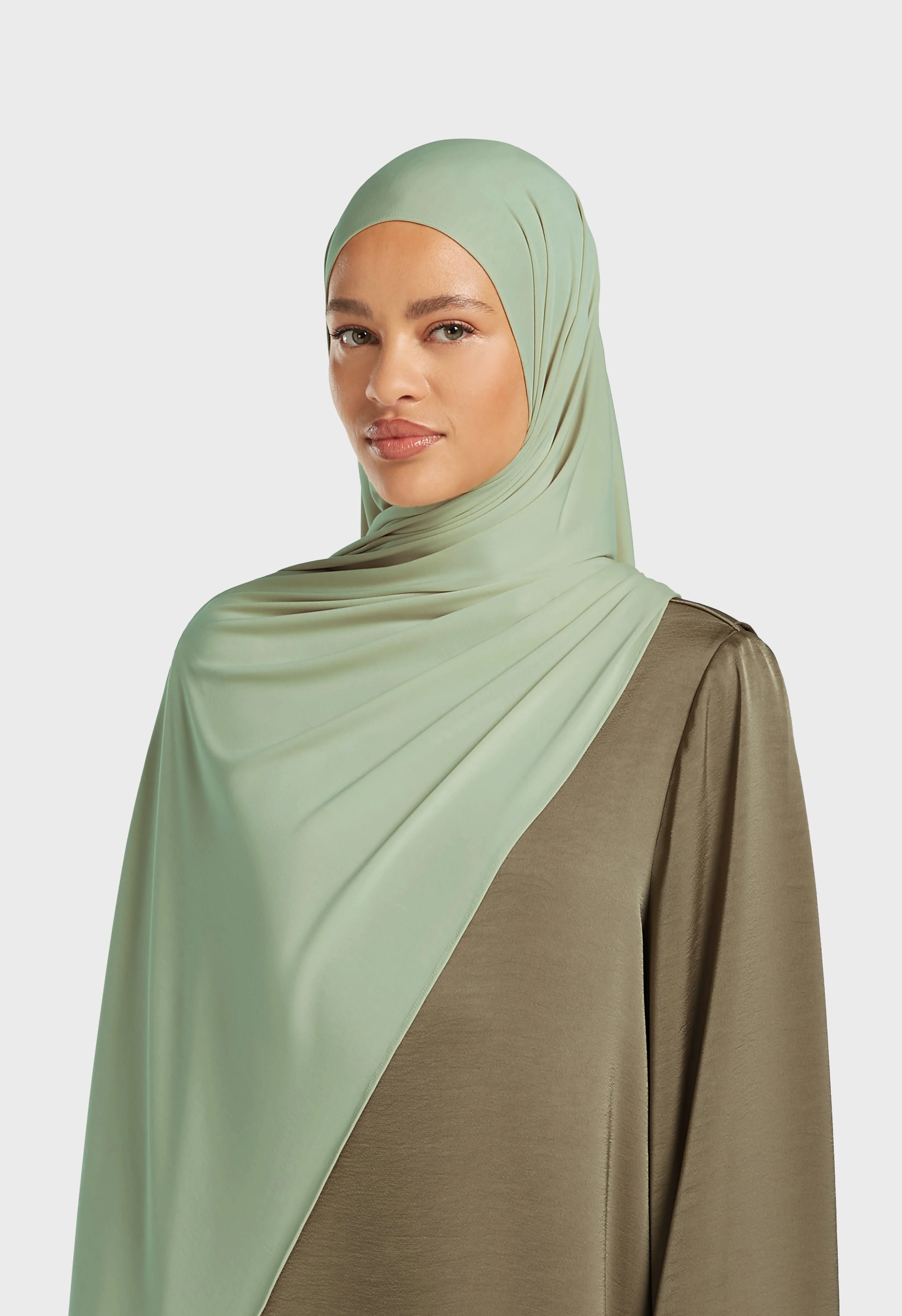 Breathable Jersey Scarf | Misty Green - Image 2