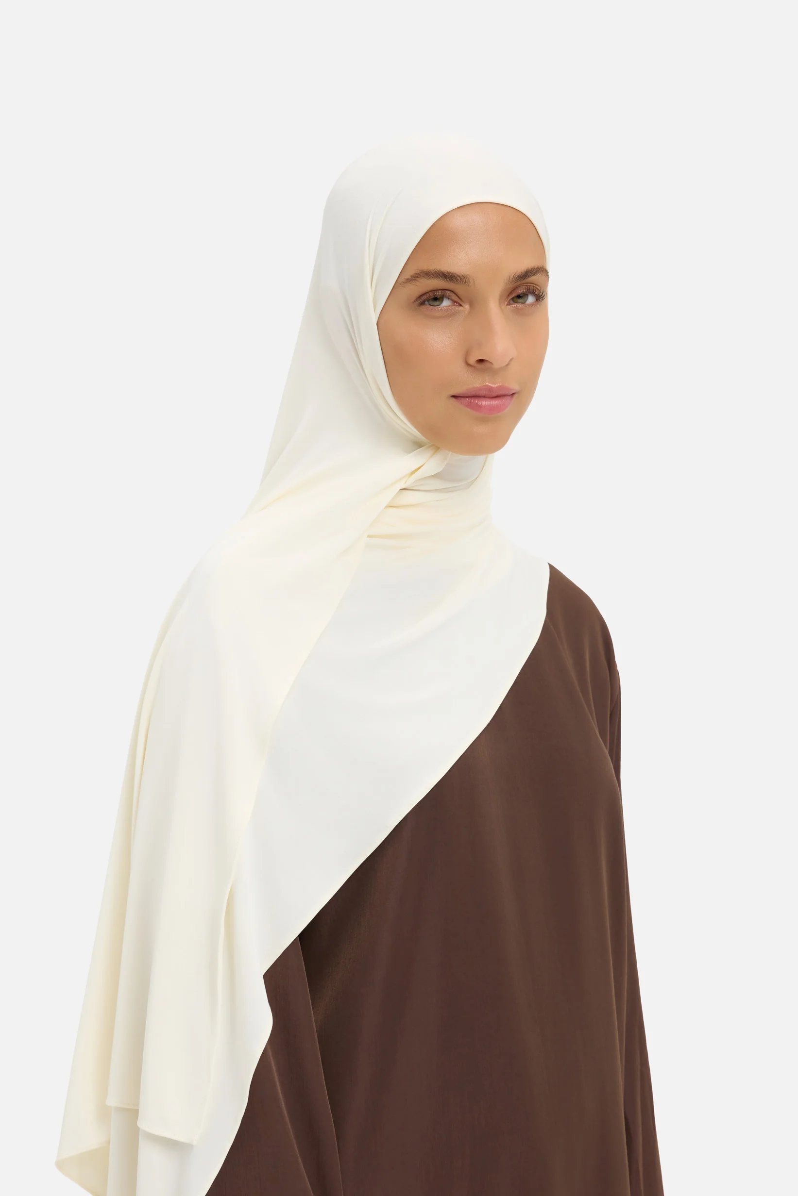 Breathable Jersey Scarf | Off White - Image 2