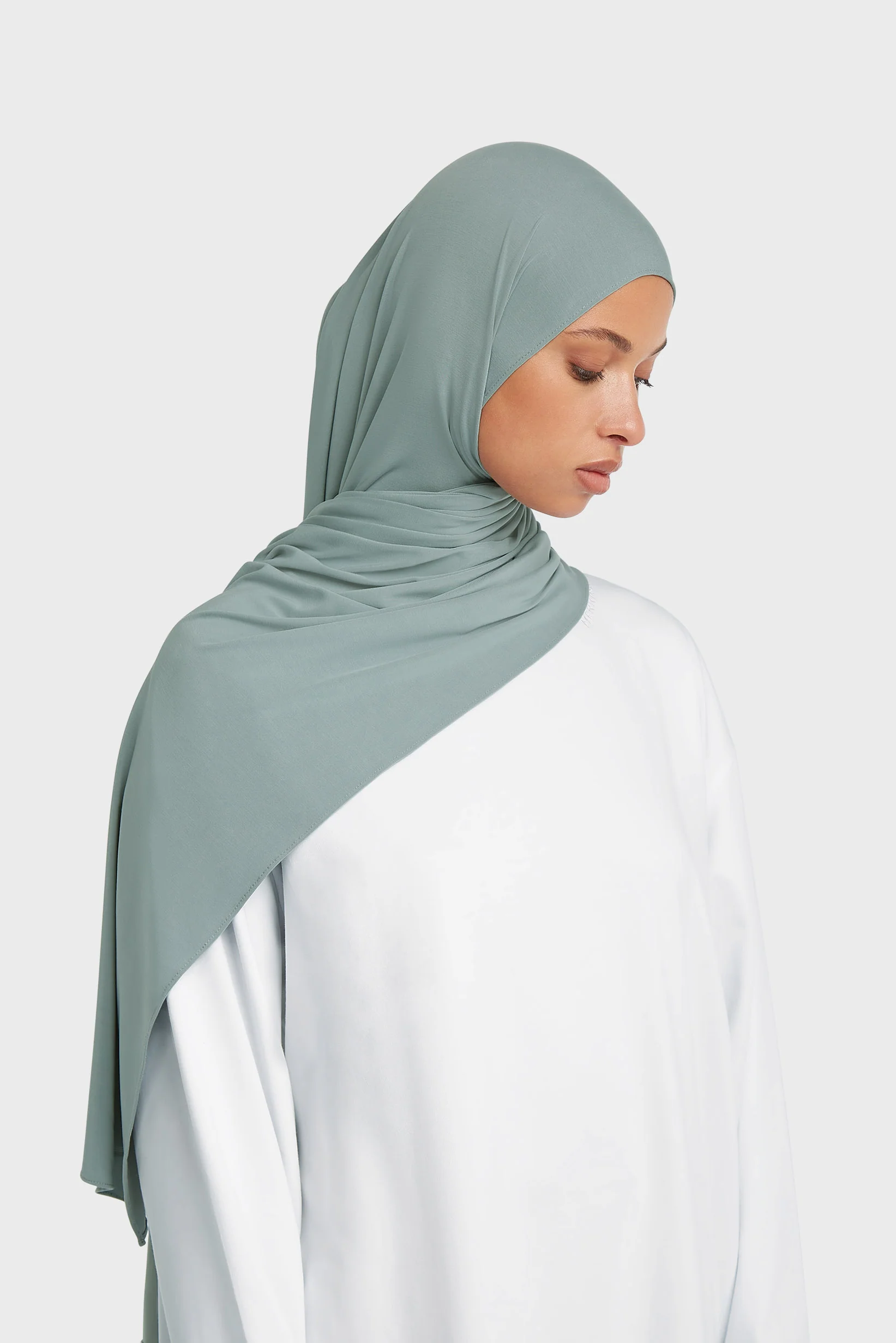 Breathable Jersey Scarf | Silver Blue - Image 2