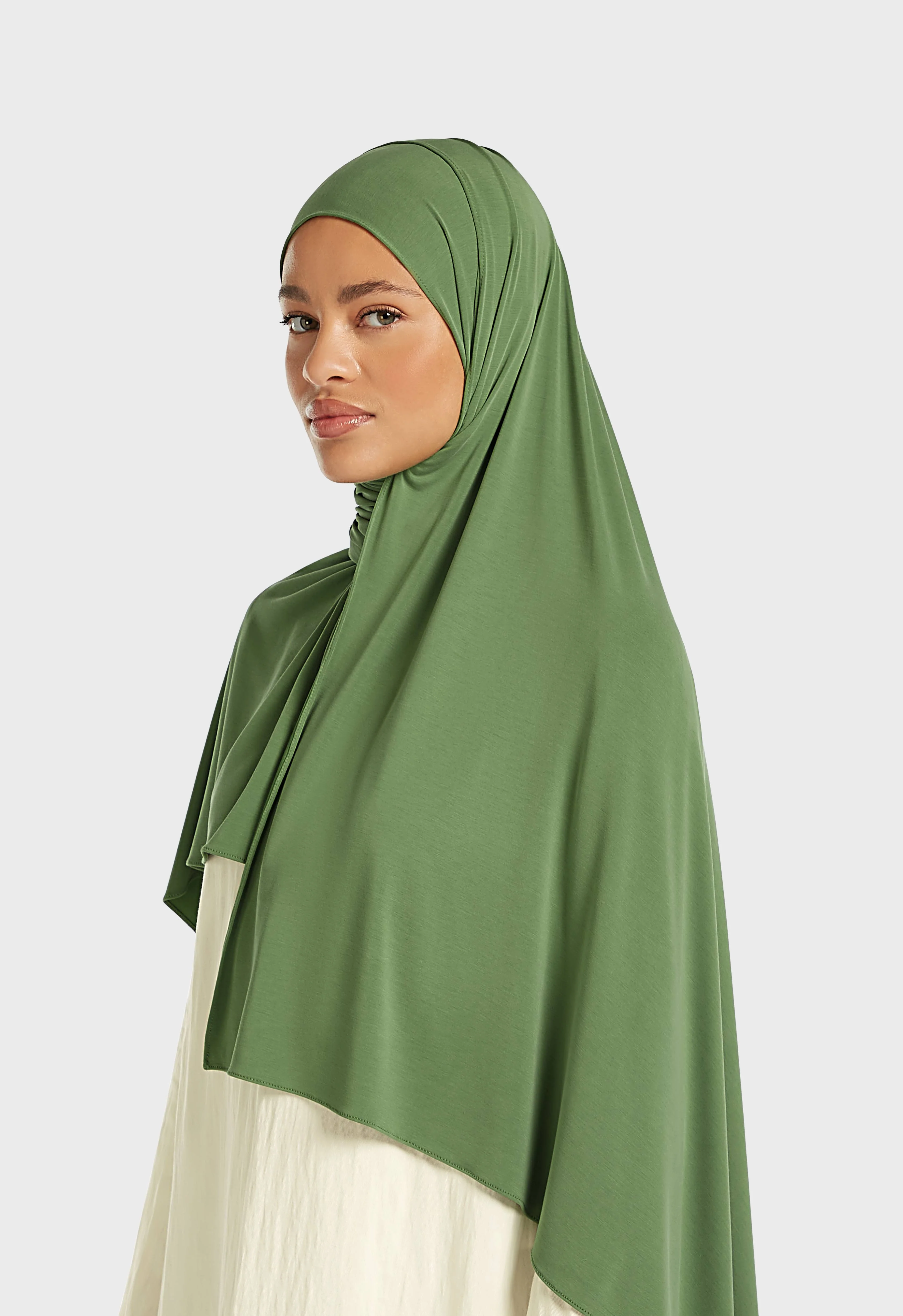 Breathable Jersey Scarf | Watercress - Image 2