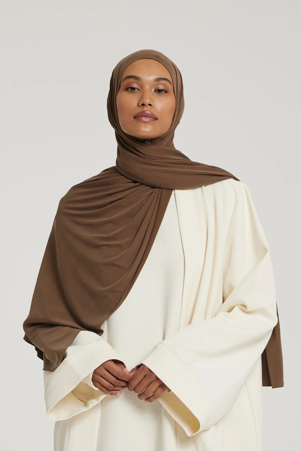 Breathable Jersey Scarf | Chocolate - Image 2