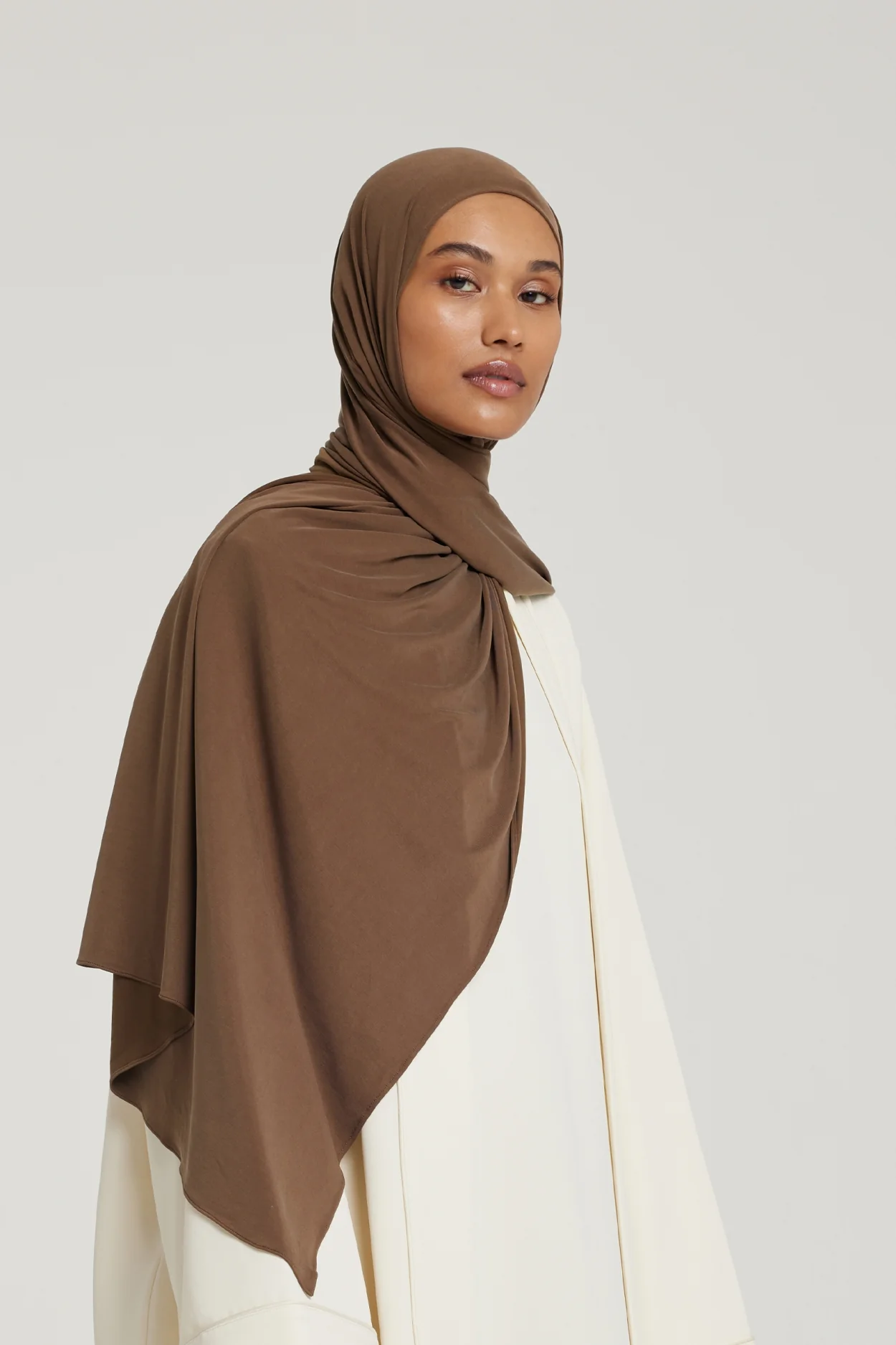 Breathable Jersey Scarf | Chocolate - Image 3