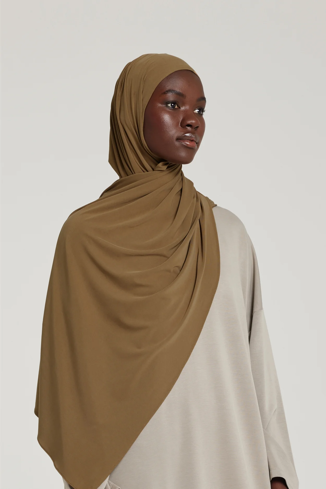 Breathable Jersey Scarf | Espresso - Image 3