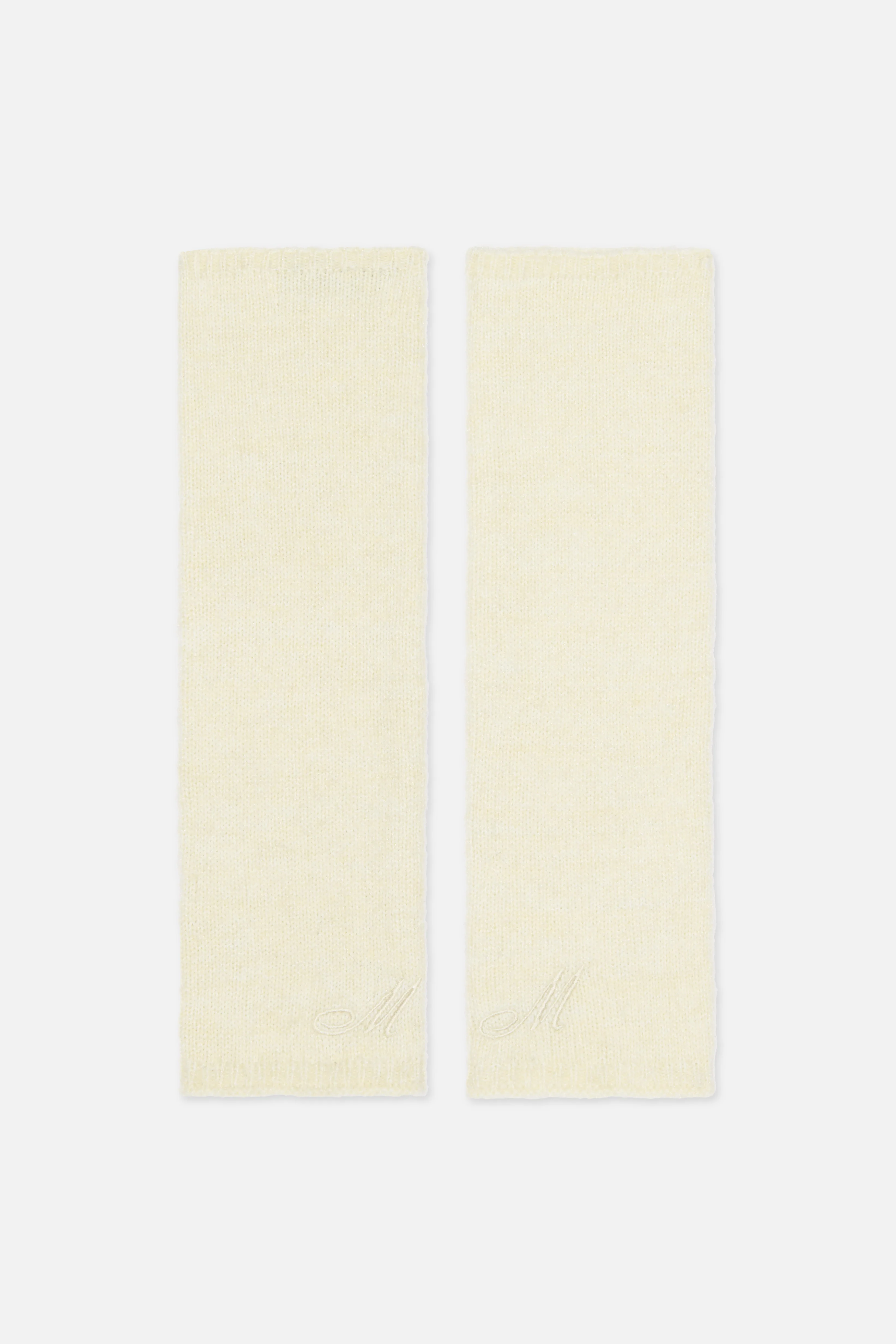Brushed Knit Gloves | Cloud White - Image 5