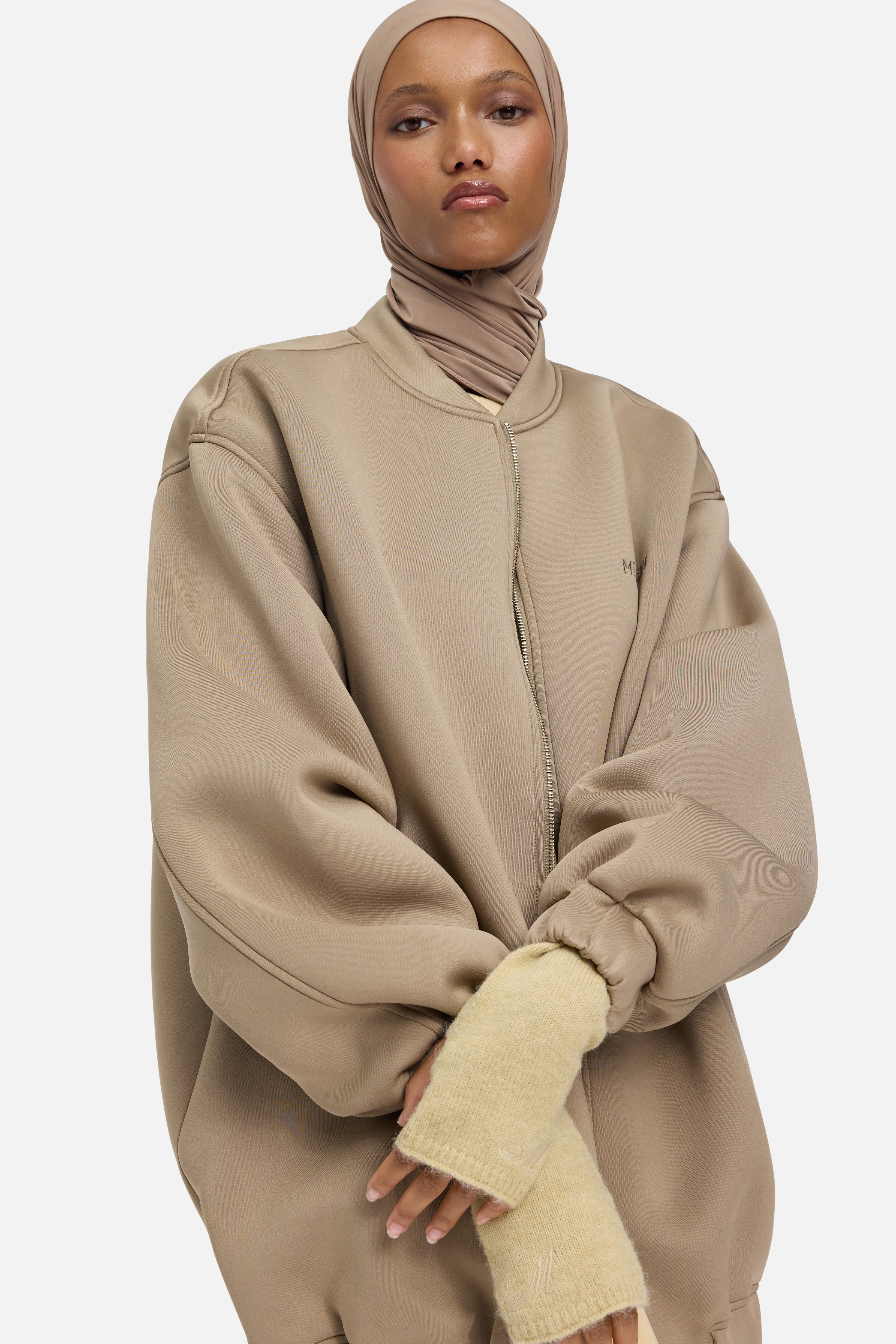 Brushed Knit Gloves | Desert Clay - Image 2