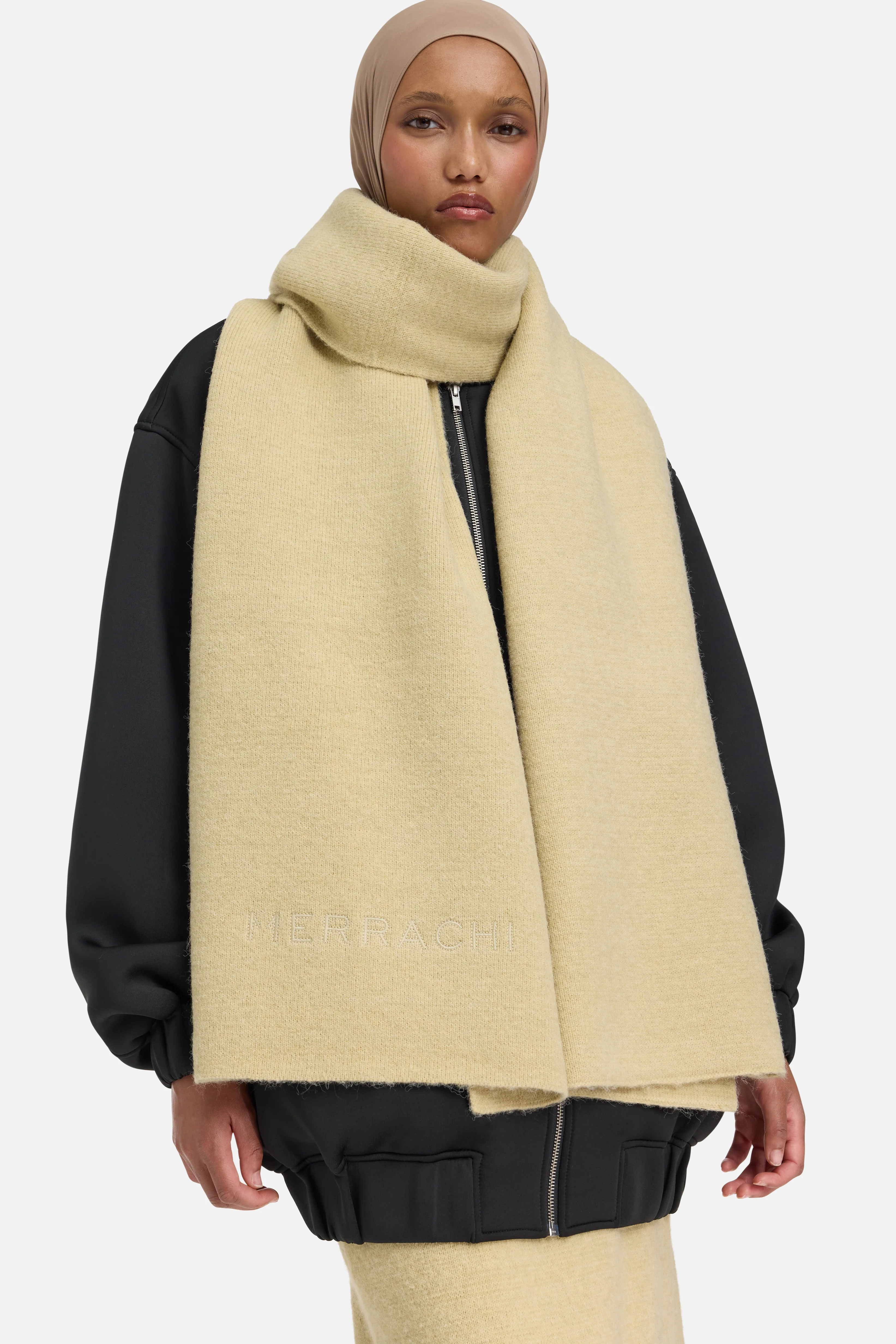 Brushed Knit Scarf | Desert Clay - Image 3