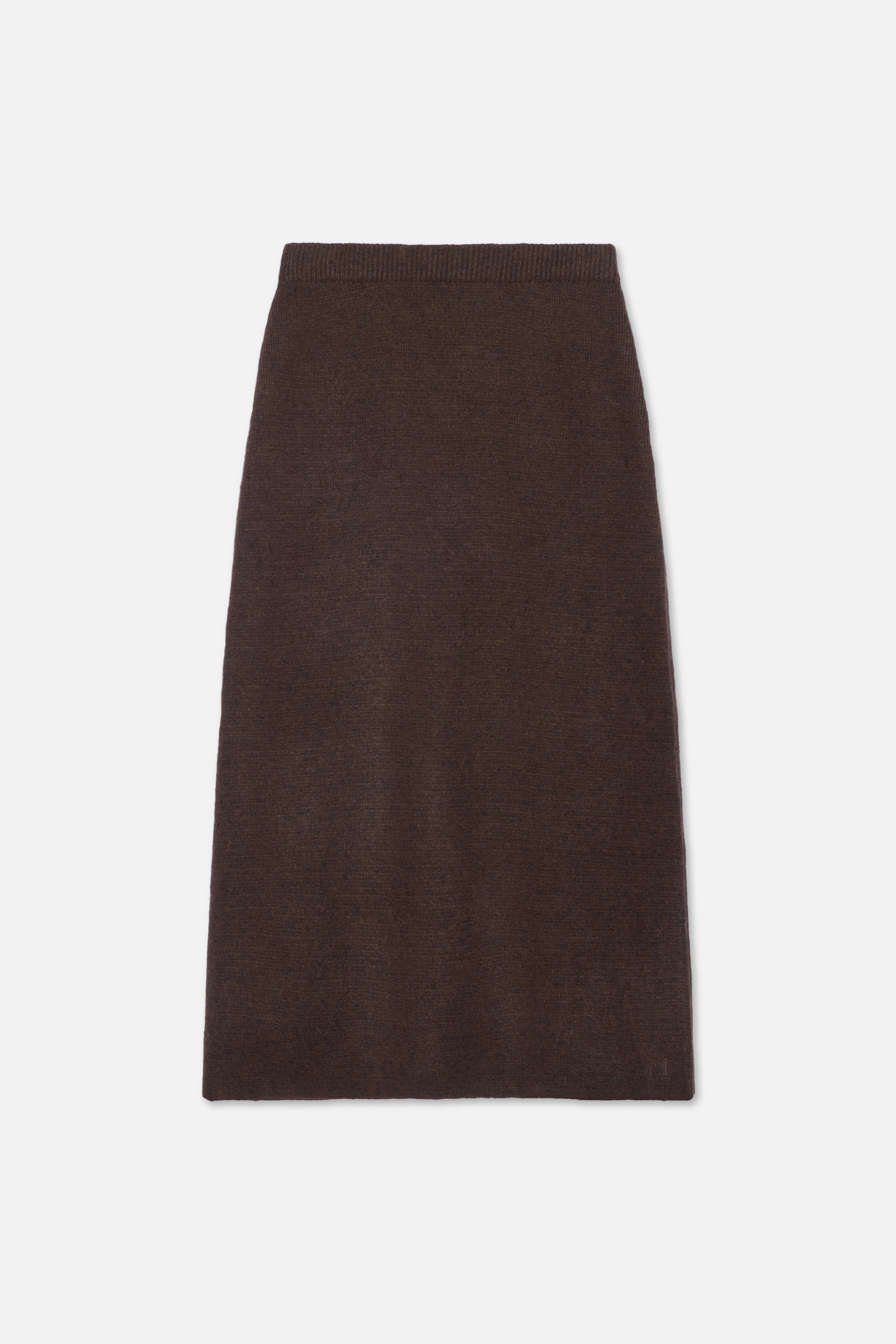 Brushed Knit Skirt | Dark Brown - Image 6
