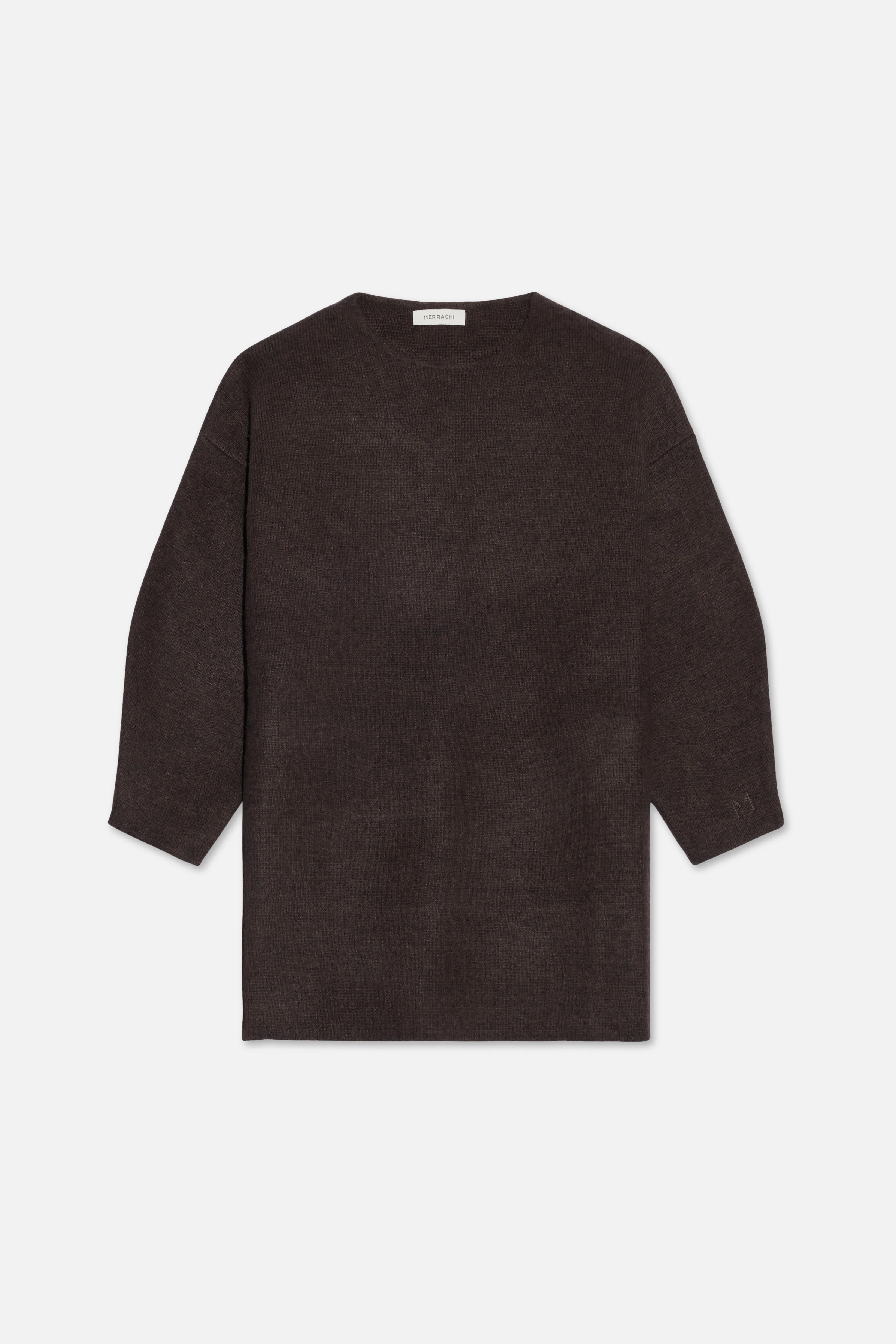 Brushed Knit Sweater | Dark Brown - Image 5